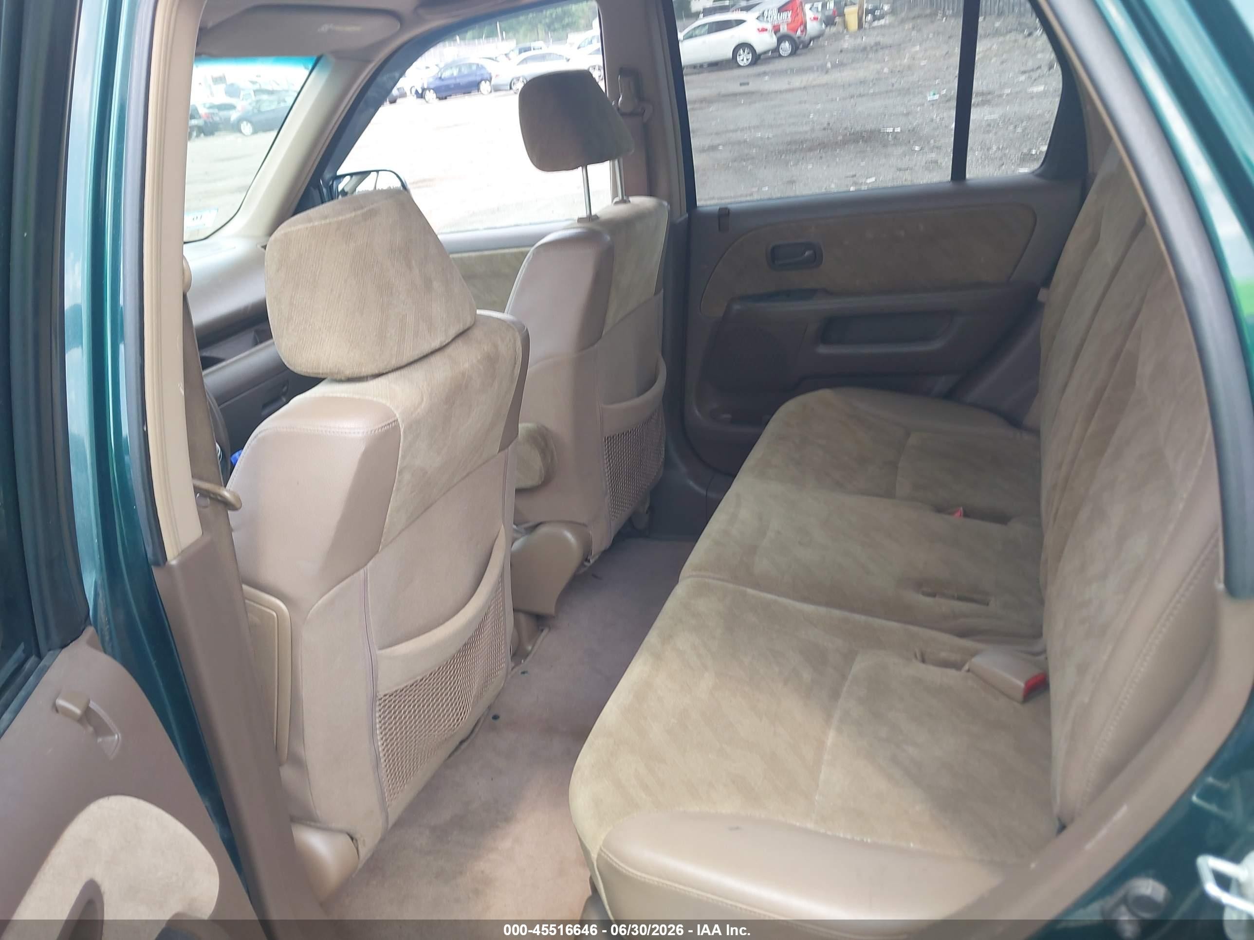 2002 Honda Cr-v Ex Green vin: SHSRD788X2U005637