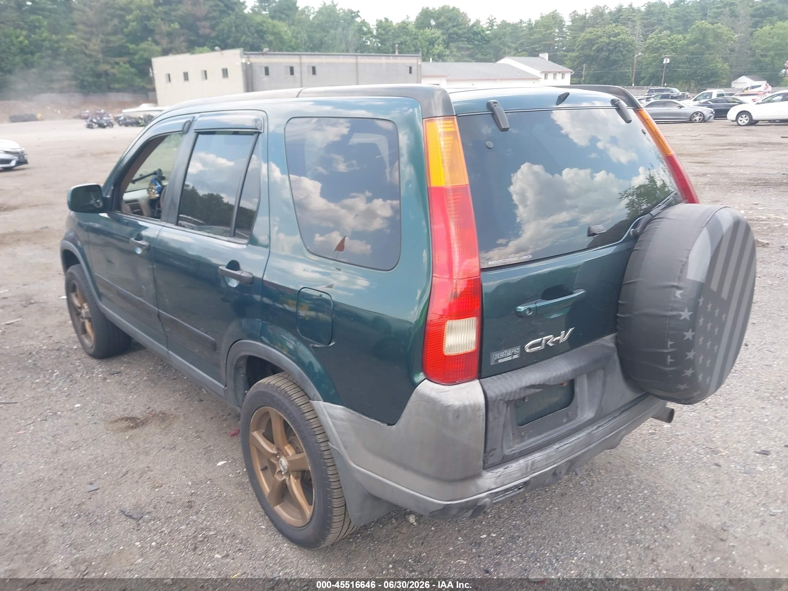 2002 Honda Cr-v Ex Green vin: SHSRD788X2U005637