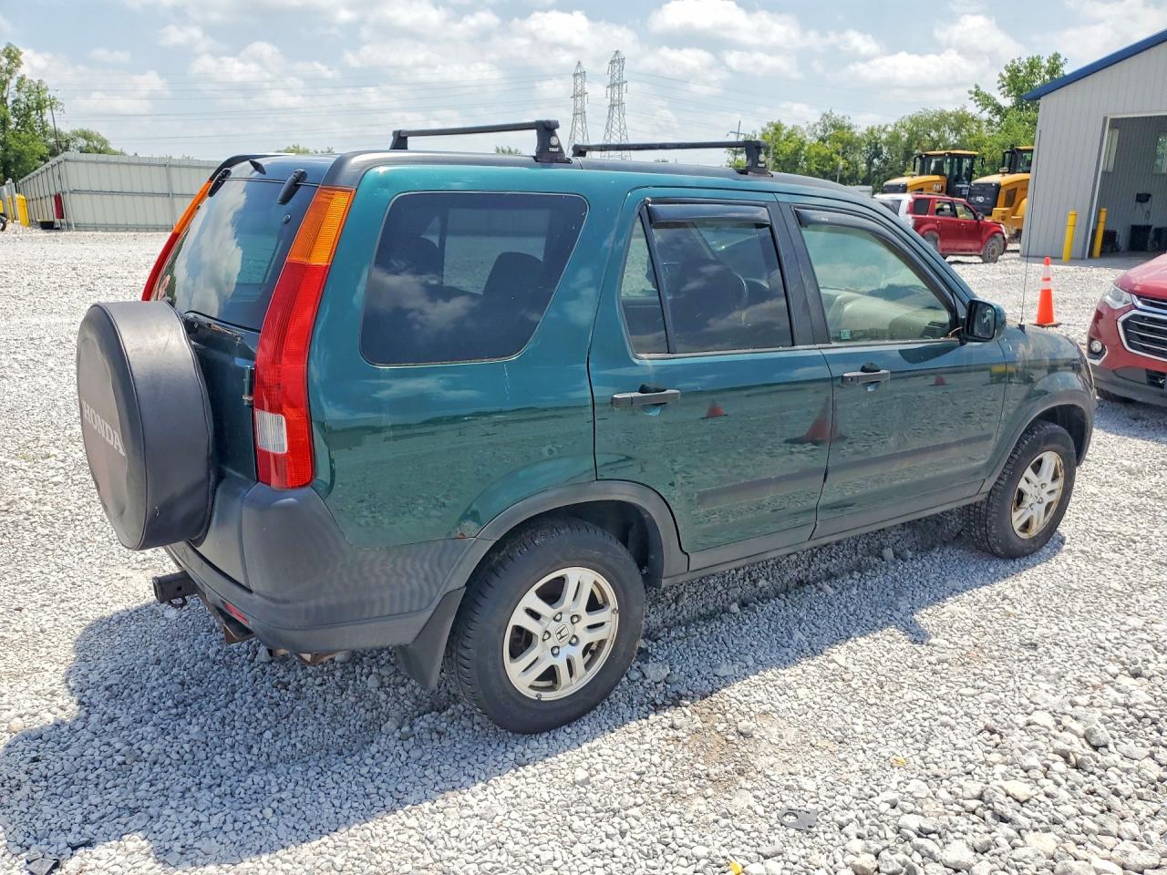 2002 Honda Cr-v Ex Green vin: SHSRD788X2U012216