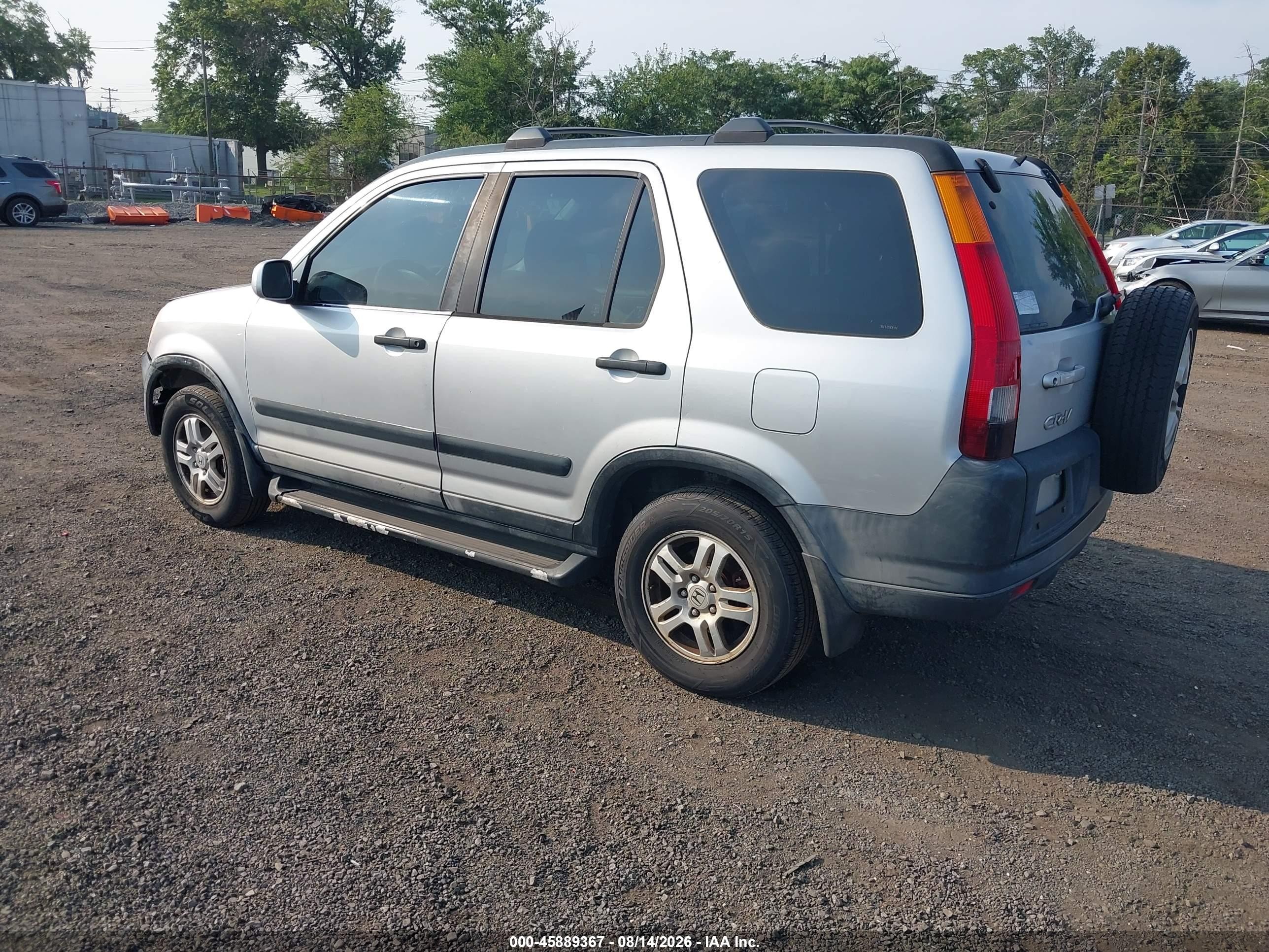 2003 Honda Cr-v Ex Silver vin: SHSRD788X3U128341
