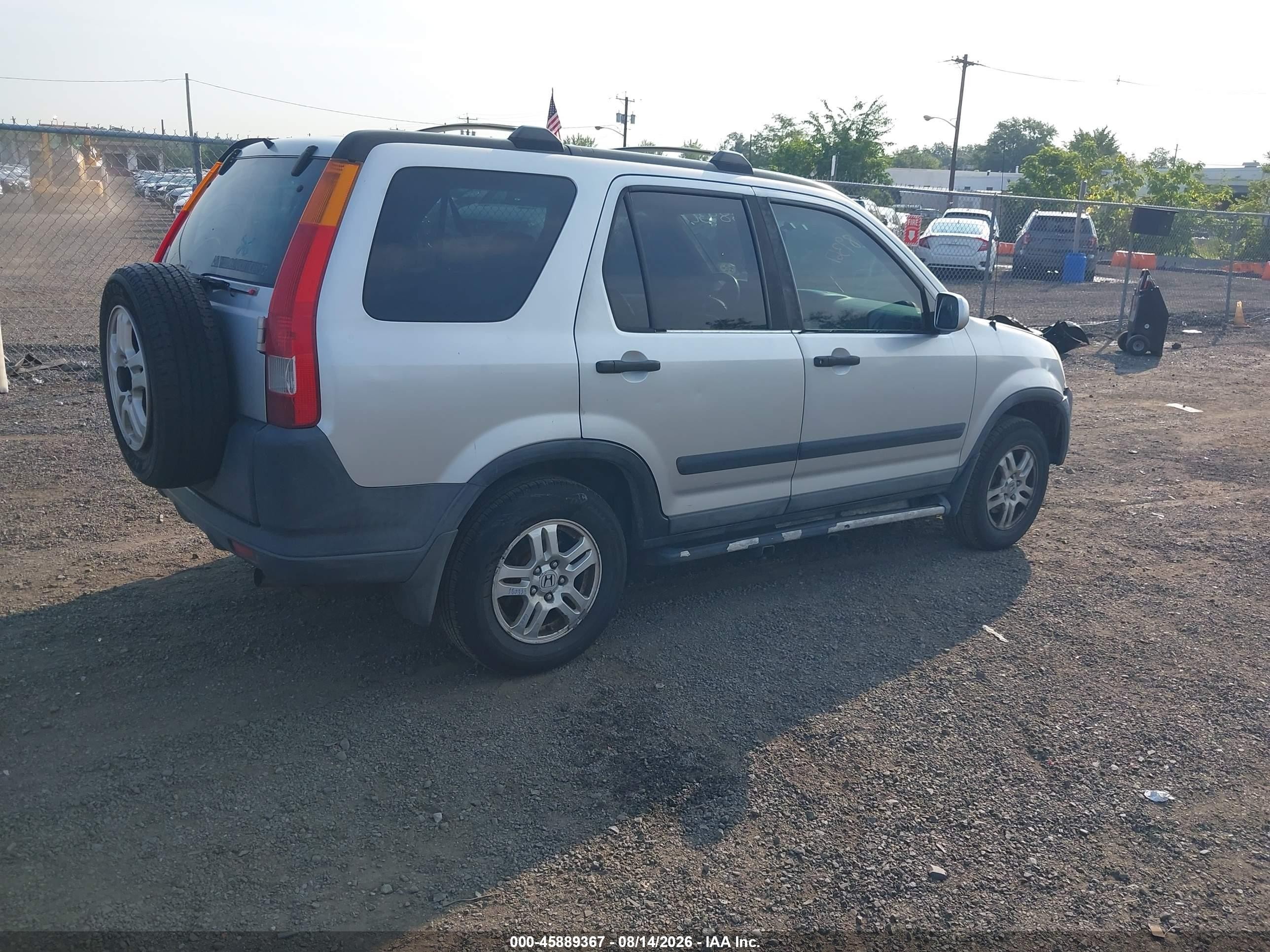 2003 Honda Cr-v Ex Silver vin: SHSRD788X3U128341