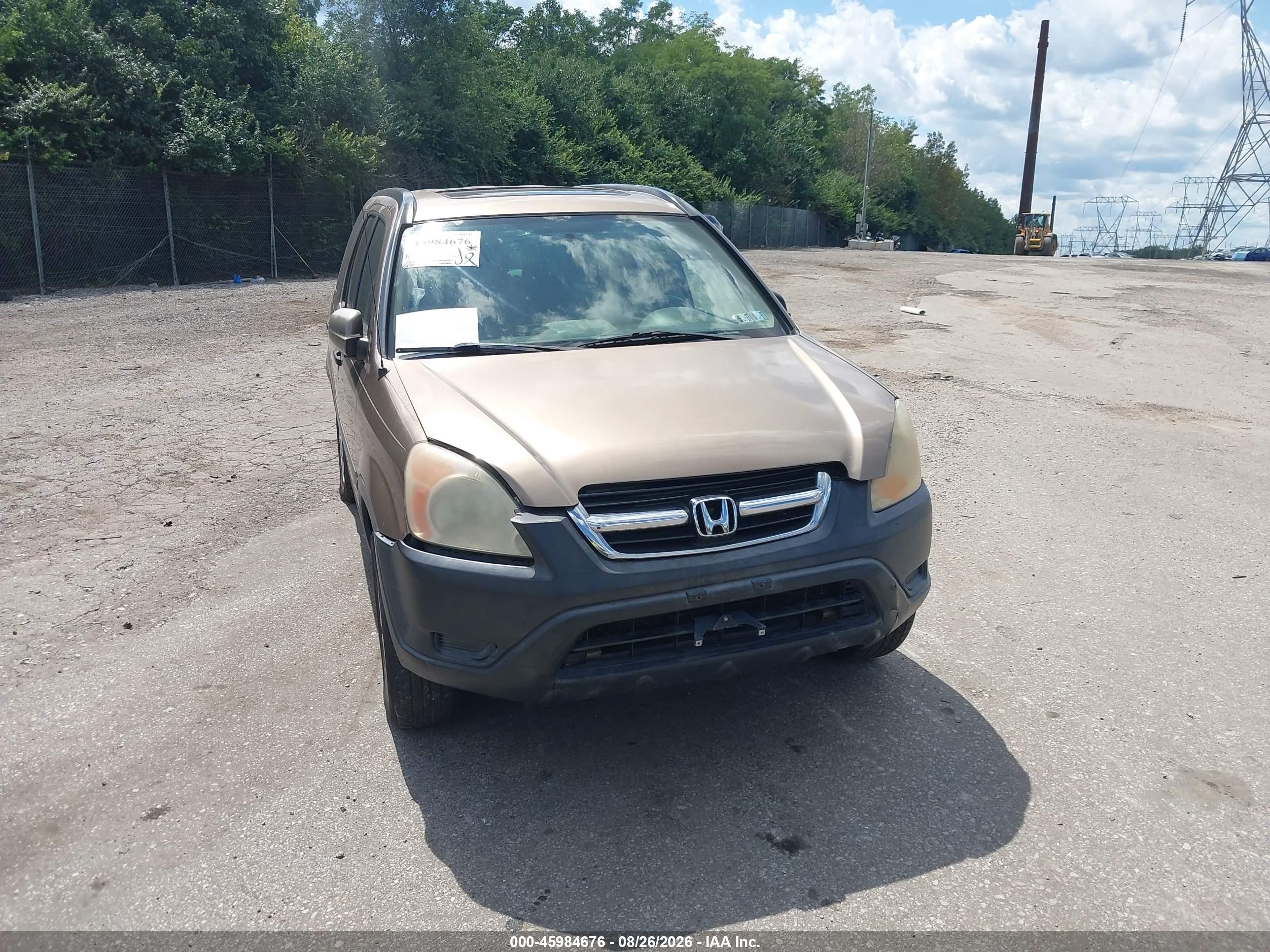 2004 Honda Cr-v Ex Brown vin: SHSRD788X4U204352