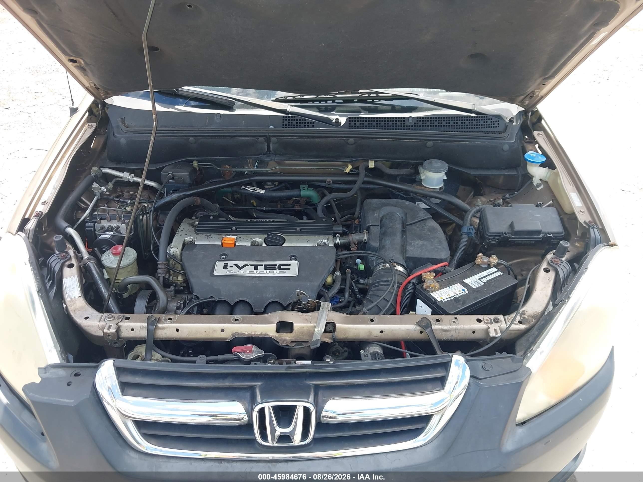 2004 Honda Cr-v Ex Brown vin: SHSRD788X4U204352