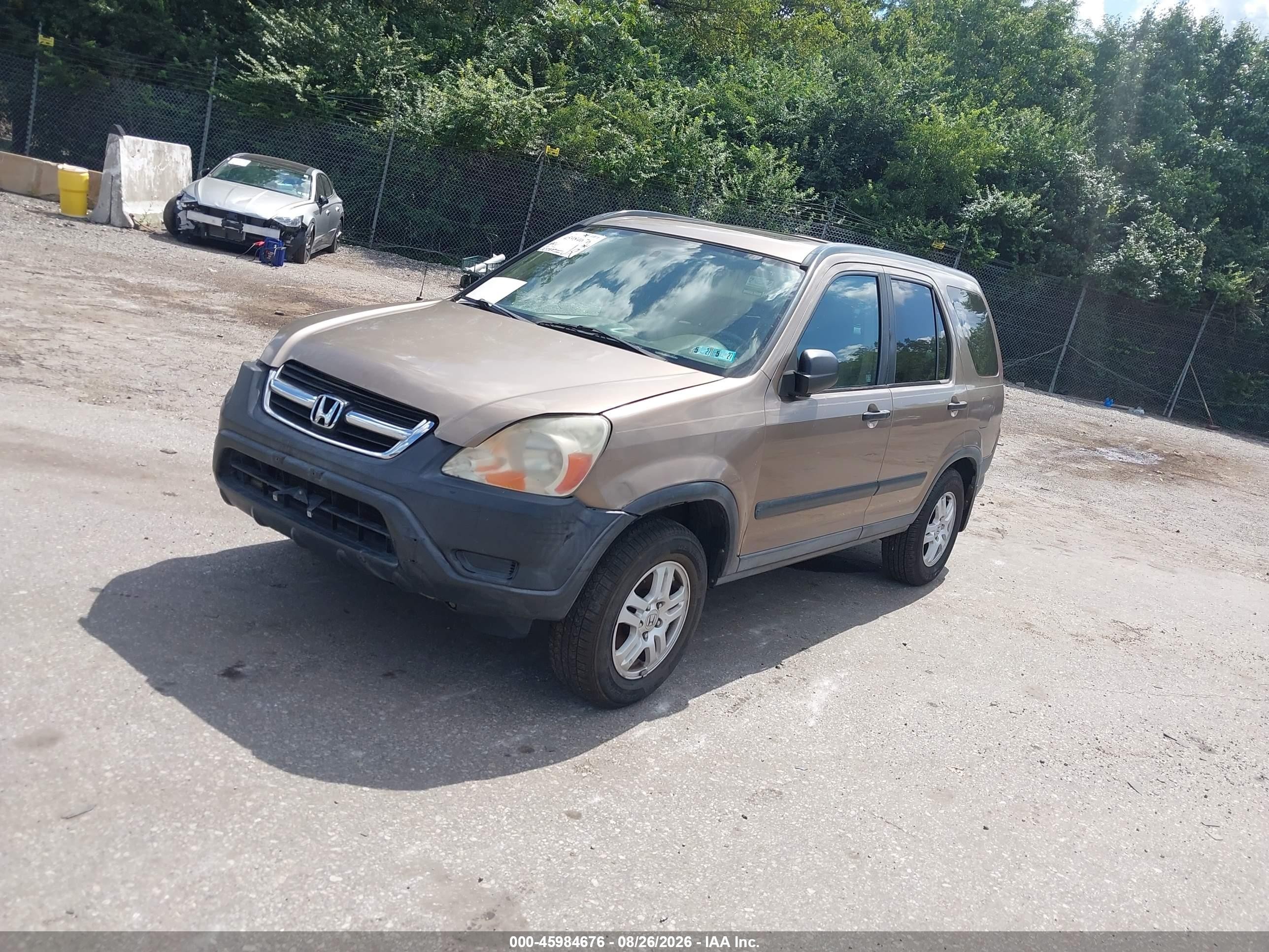 2004 Honda Cr-v Ex Brown vin: SHSRD788X4U204352