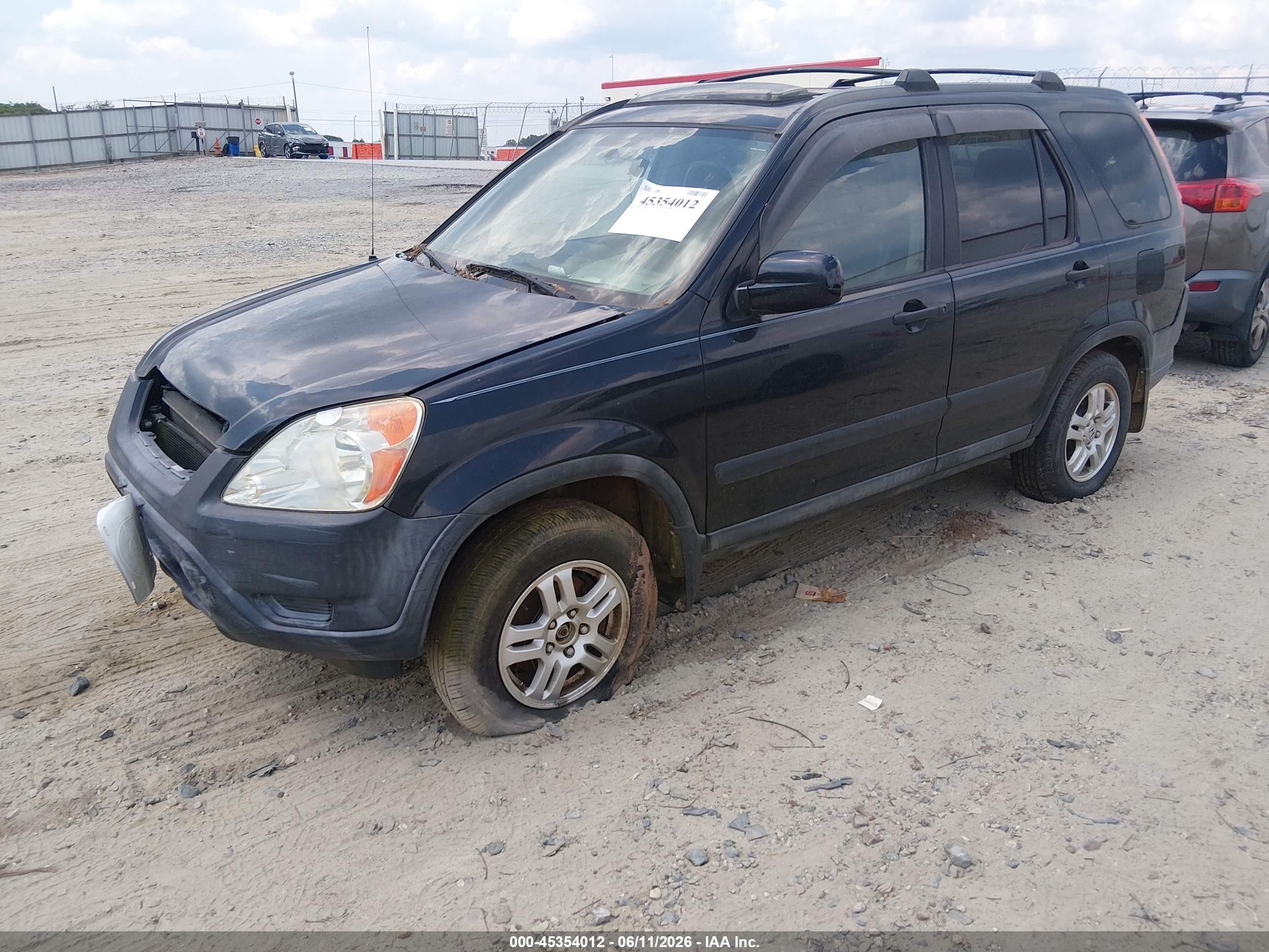 2004 Honda Cr-v Ex Black vin: SHSRD788X4U207283