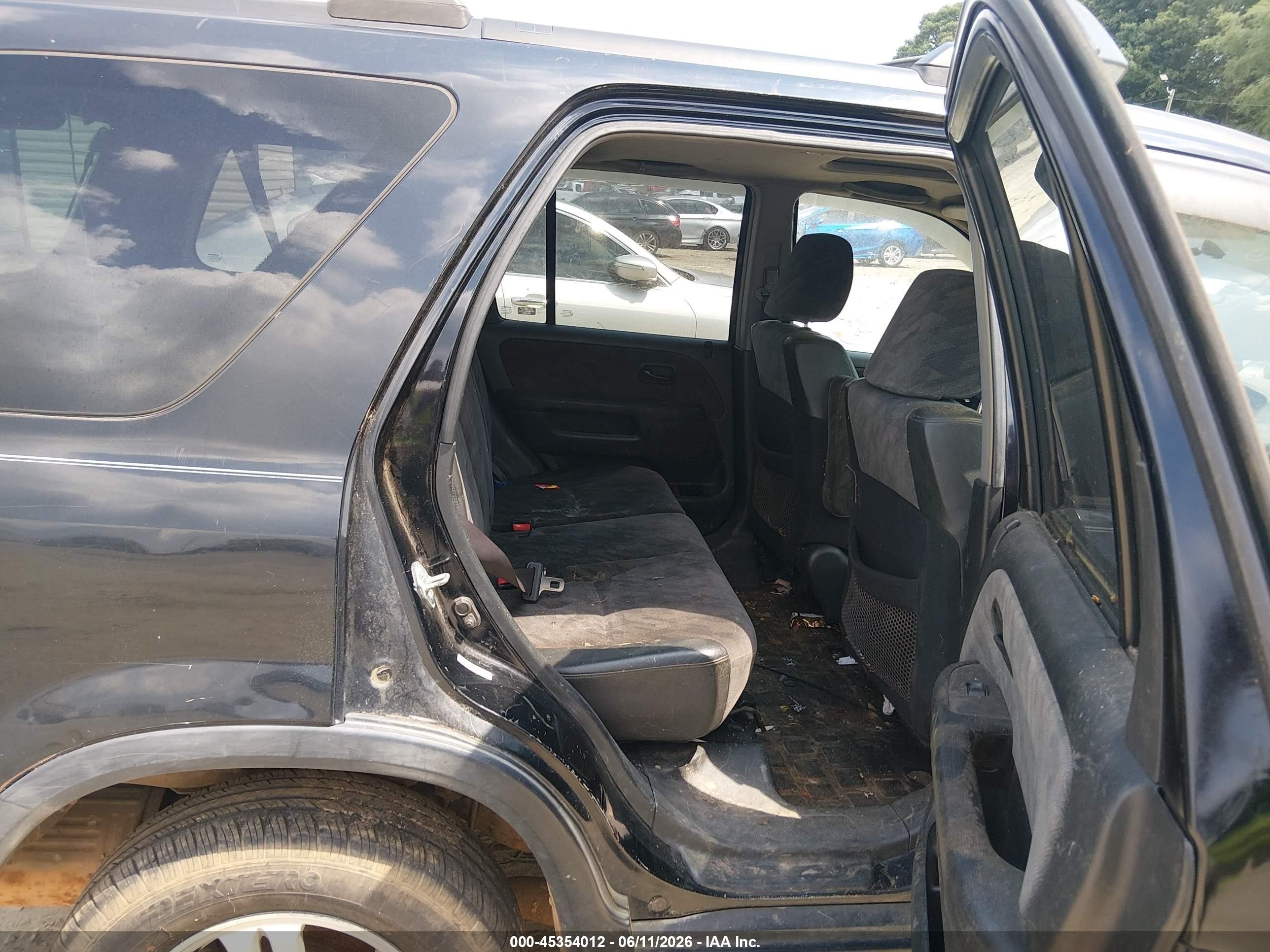 2004 Honda Cr-v Ex Black vin: SHSRD788X4U207283