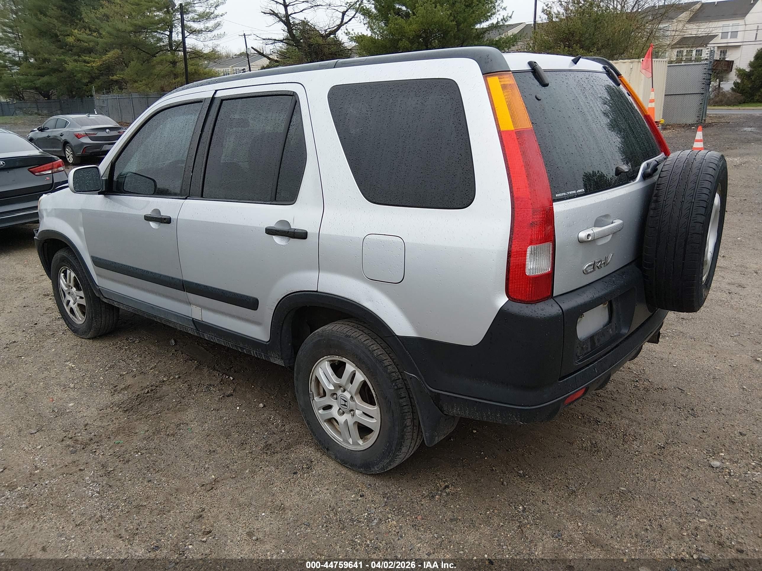 2004 Honda Cr-v Ex Silver vin: SHSRD788X4U209020