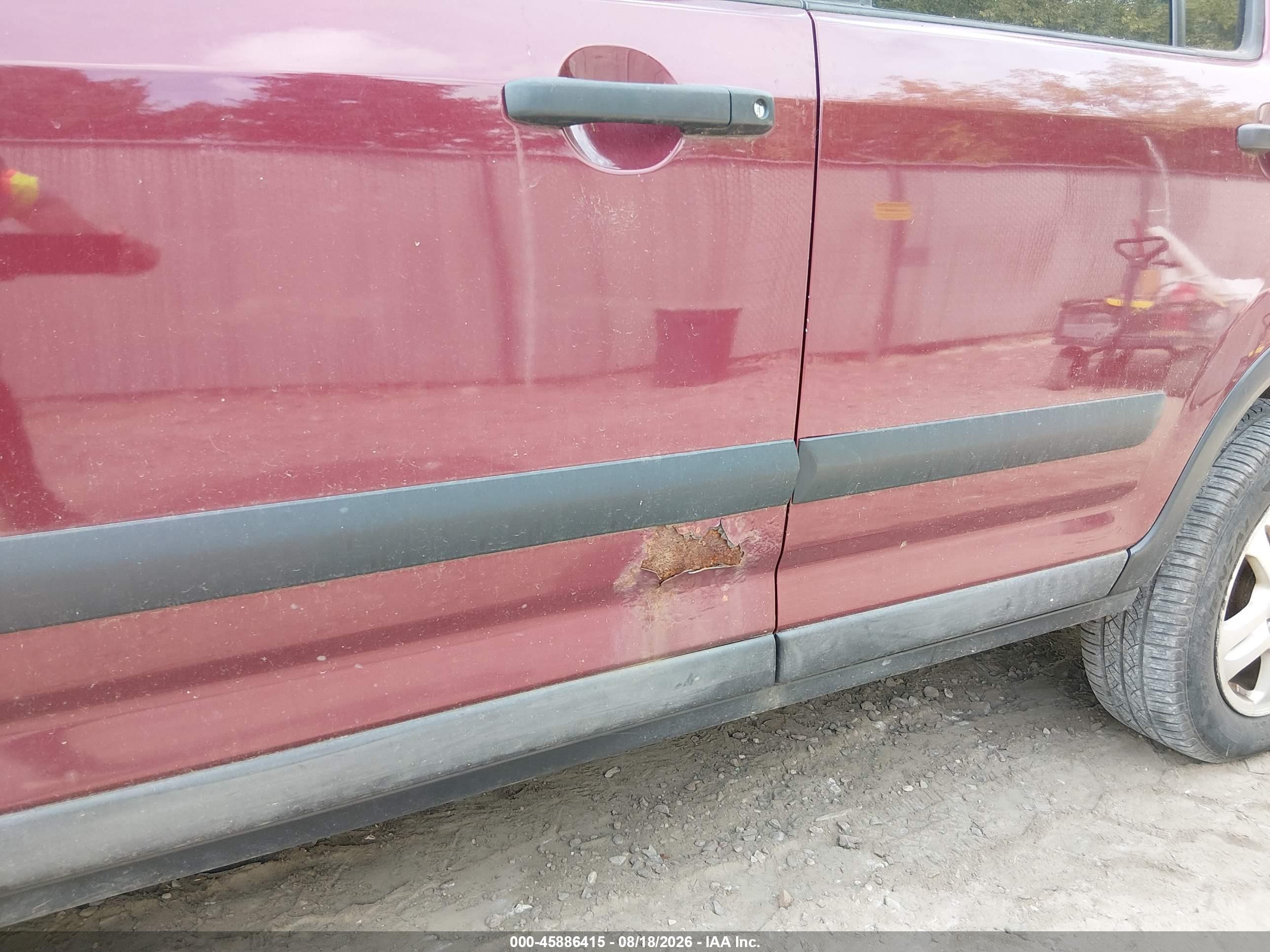 2004 Honda Cr-v Ex Red vin: SHSRD788X4U212368