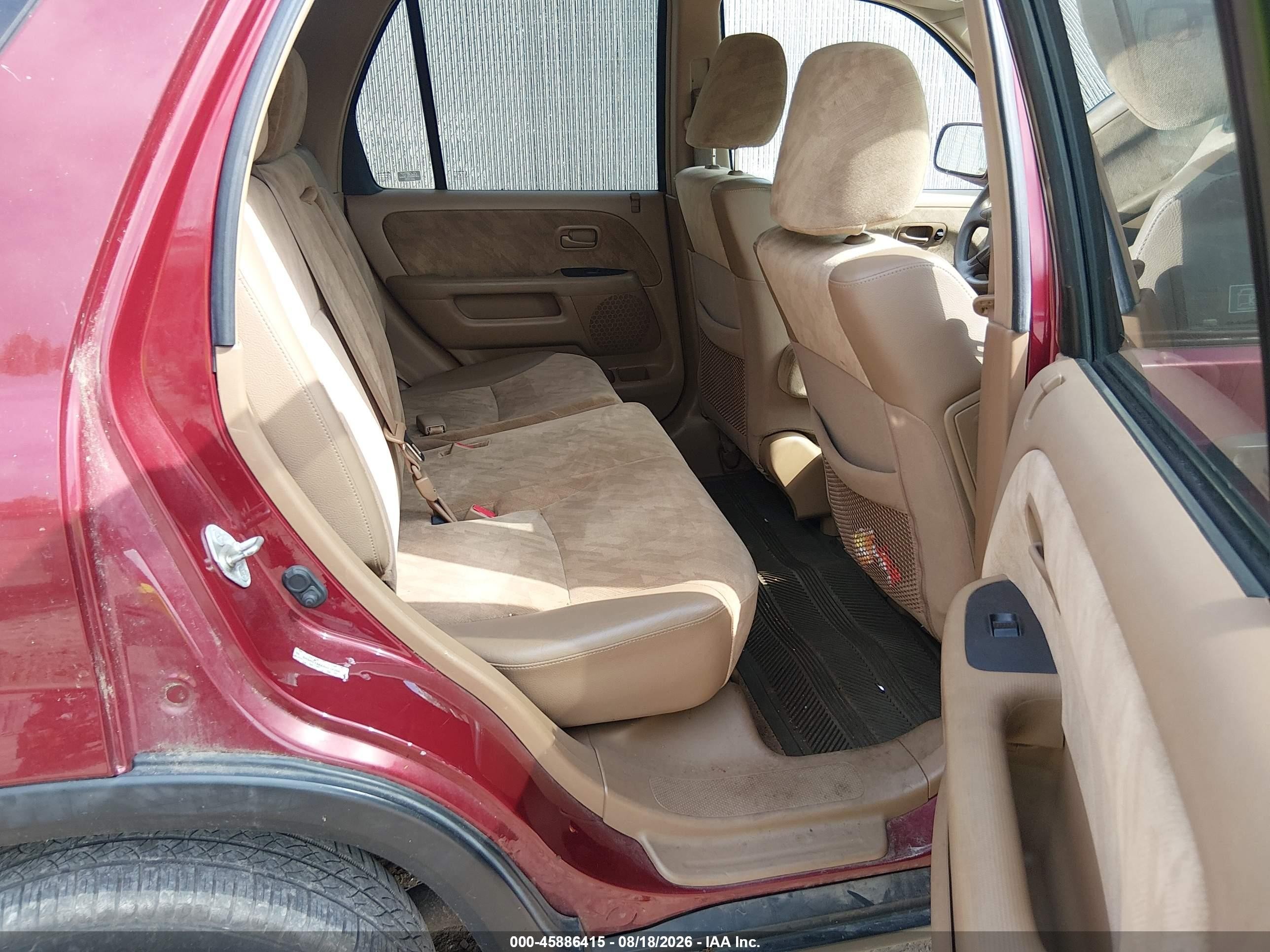 2004 Honda Cr-v Ex Red vin: SHSRD788X4U212368