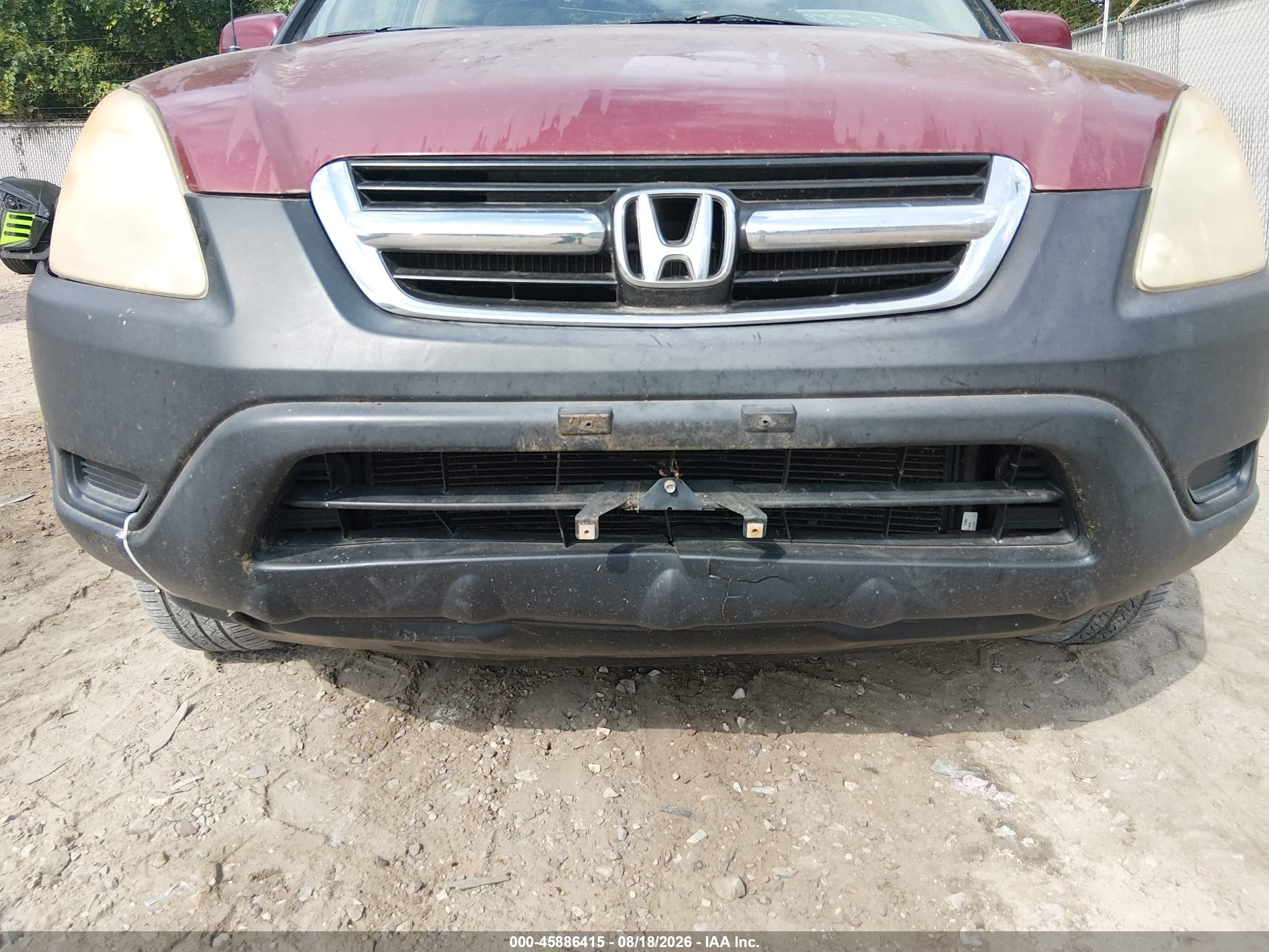 2004 Honda Cr-v Ex Red vin: SHSRD788X4U212368