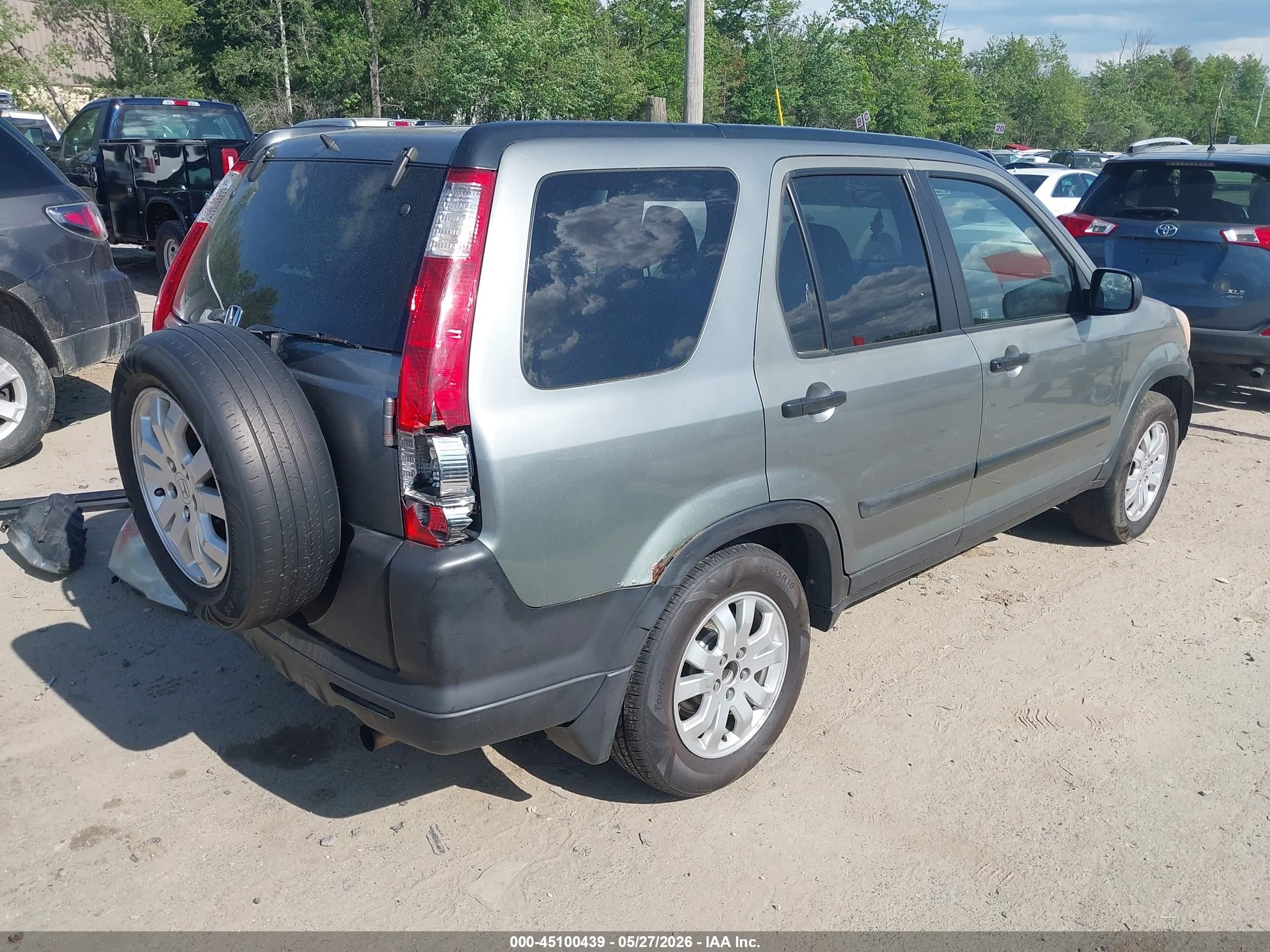 2005 Honda Cr-v Ex Золотой vin: SHSRD788X5U312441