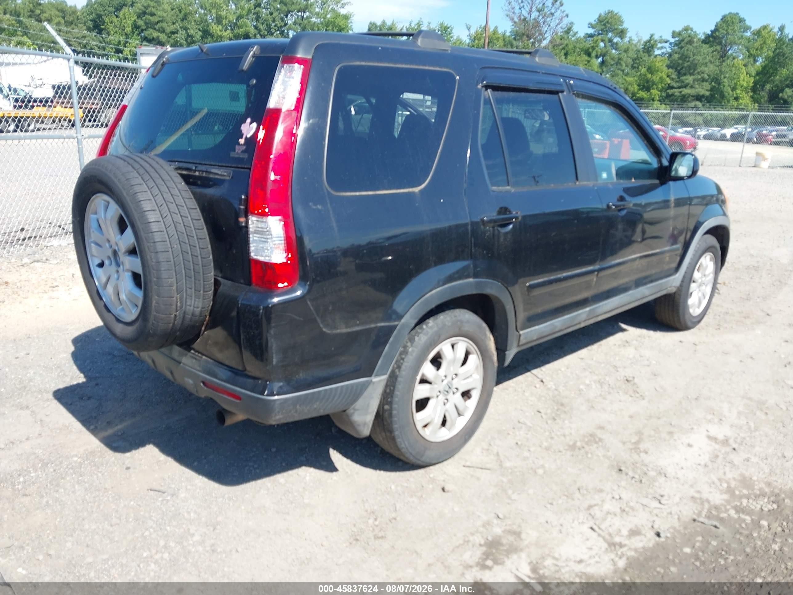 2005 Honda Cr-v Ex Black vin: SHSRD788X5U323715