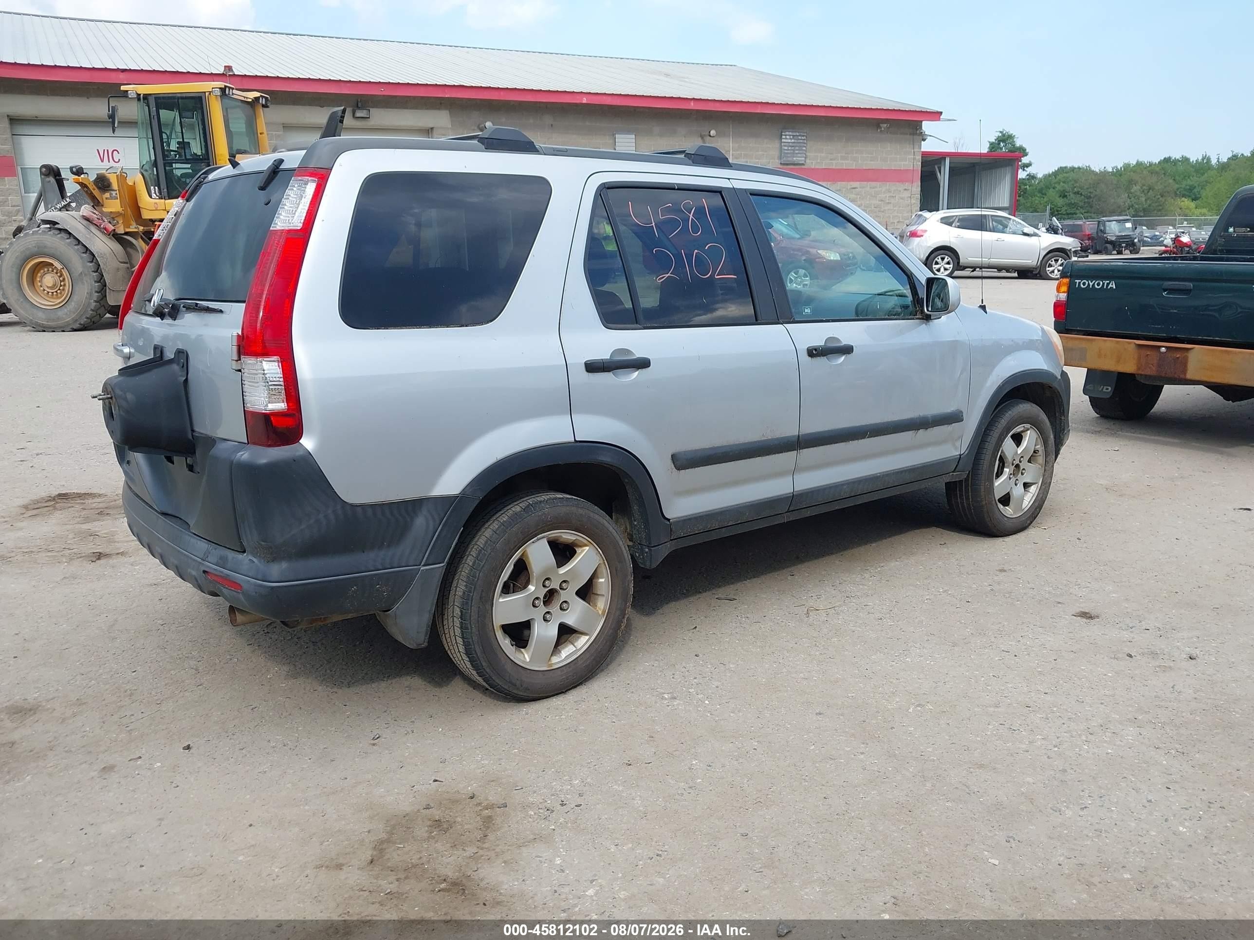 2005 Honda Cr-v Ex Silver vin: SHSRD788X5U344998