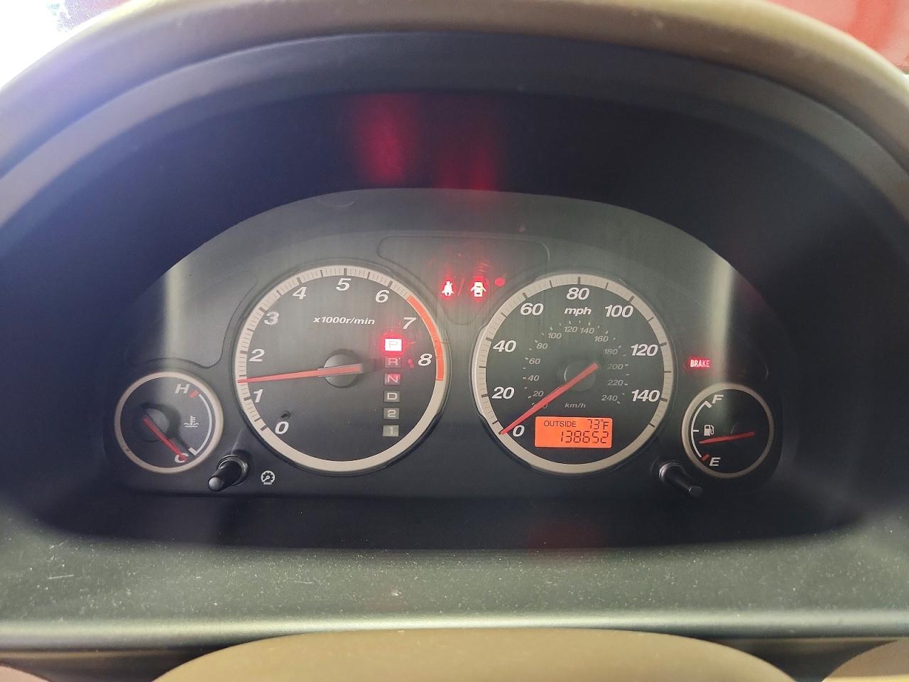 2006 Honda Cr-v Ex Red vin: SHSRD788X6U430474