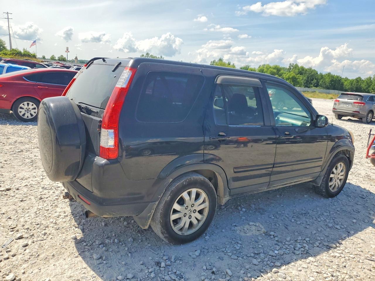 2005 Honda Cr-v Se Black vin: SHSRD78905U326437