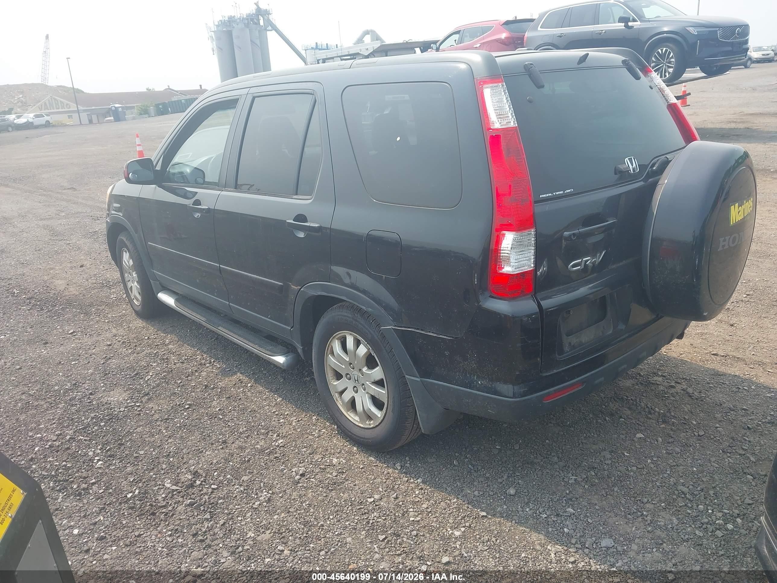 2006 Honda Cr-v Se Black vin: SHSRD78906U417628