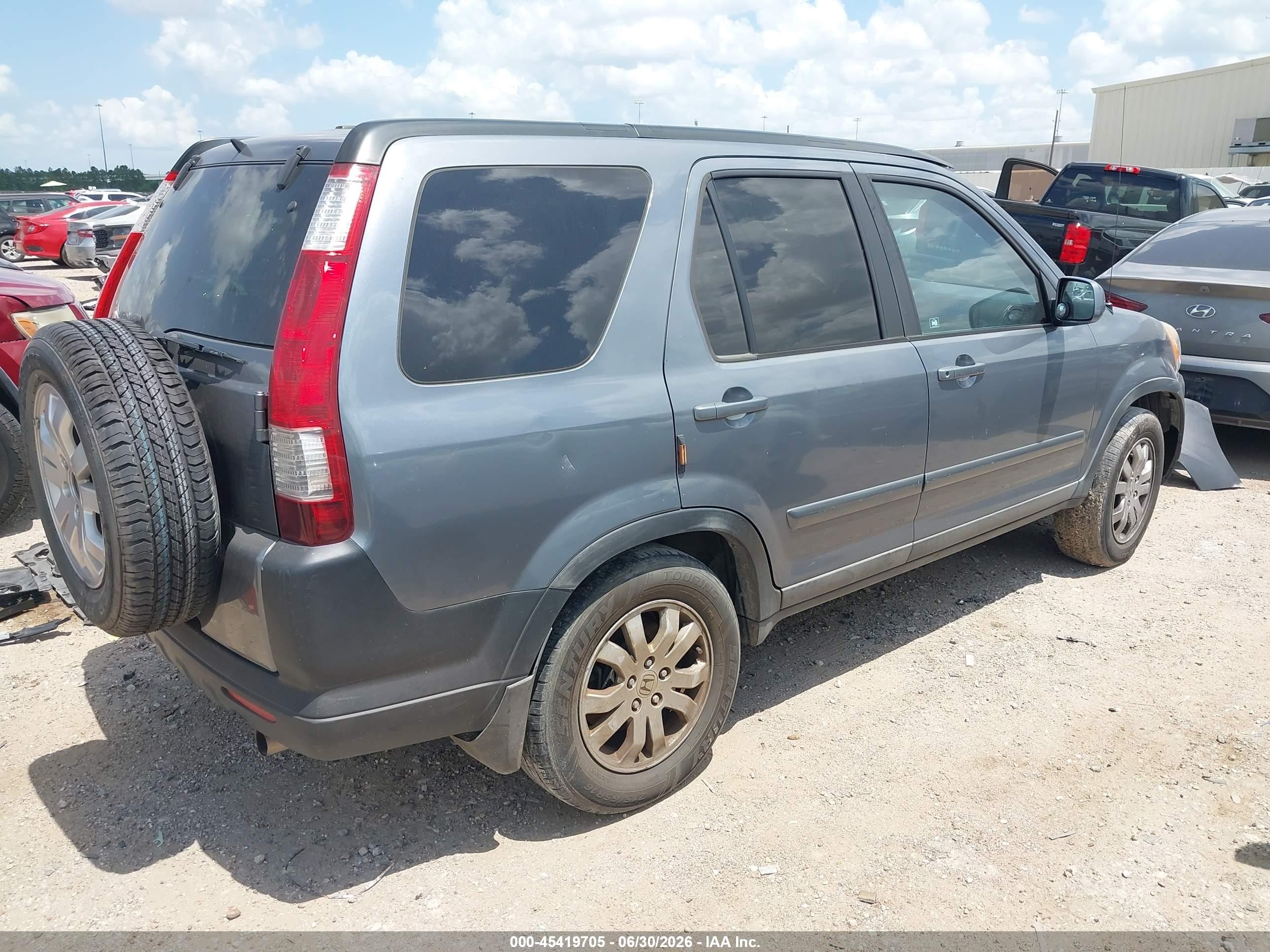 2006 Honda Cr-v Se Gray vin: SHSRD78906U439290
