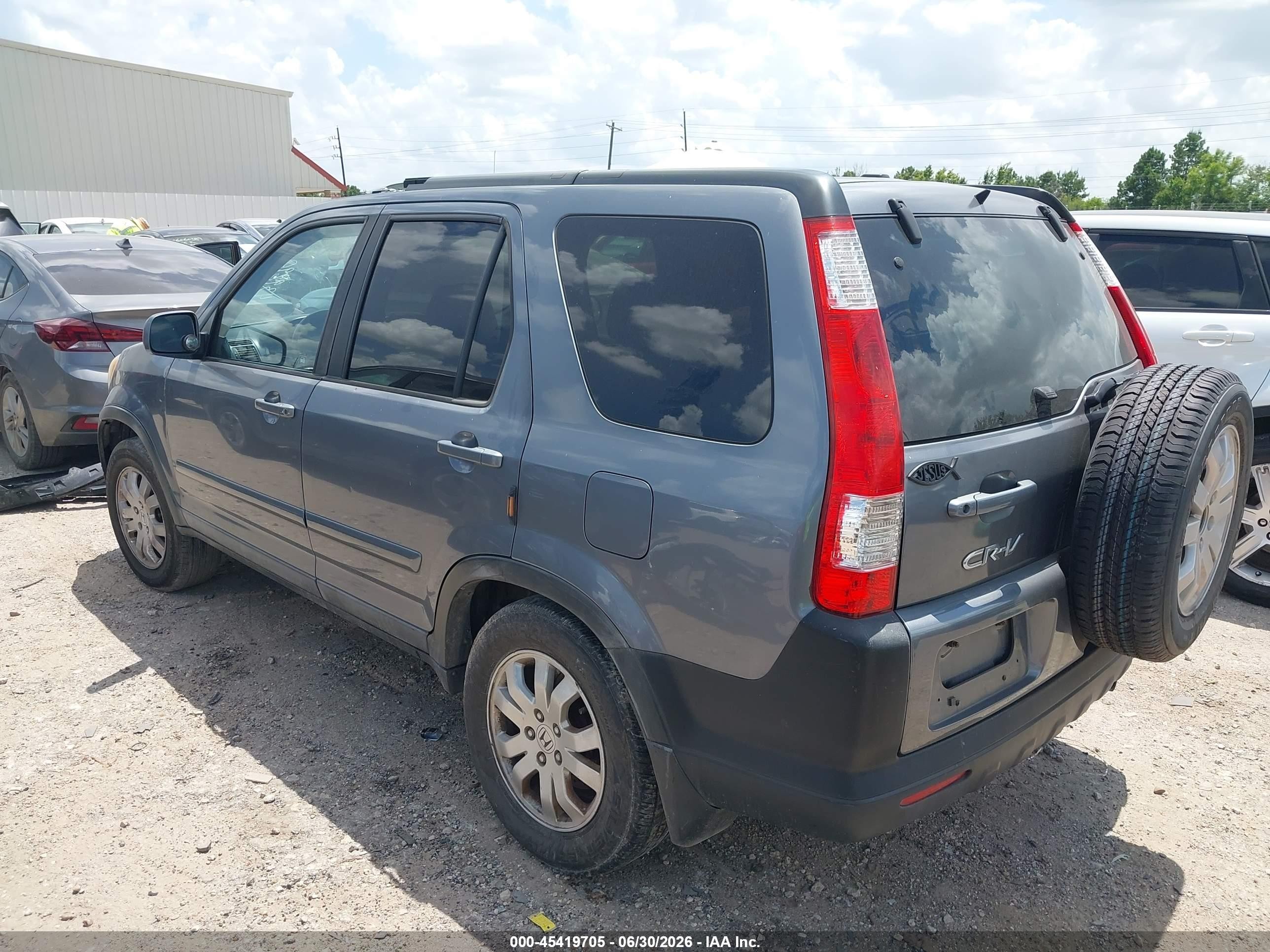 2006 Honda Cr-v Se Gray vin: SHSRD78906U439290
