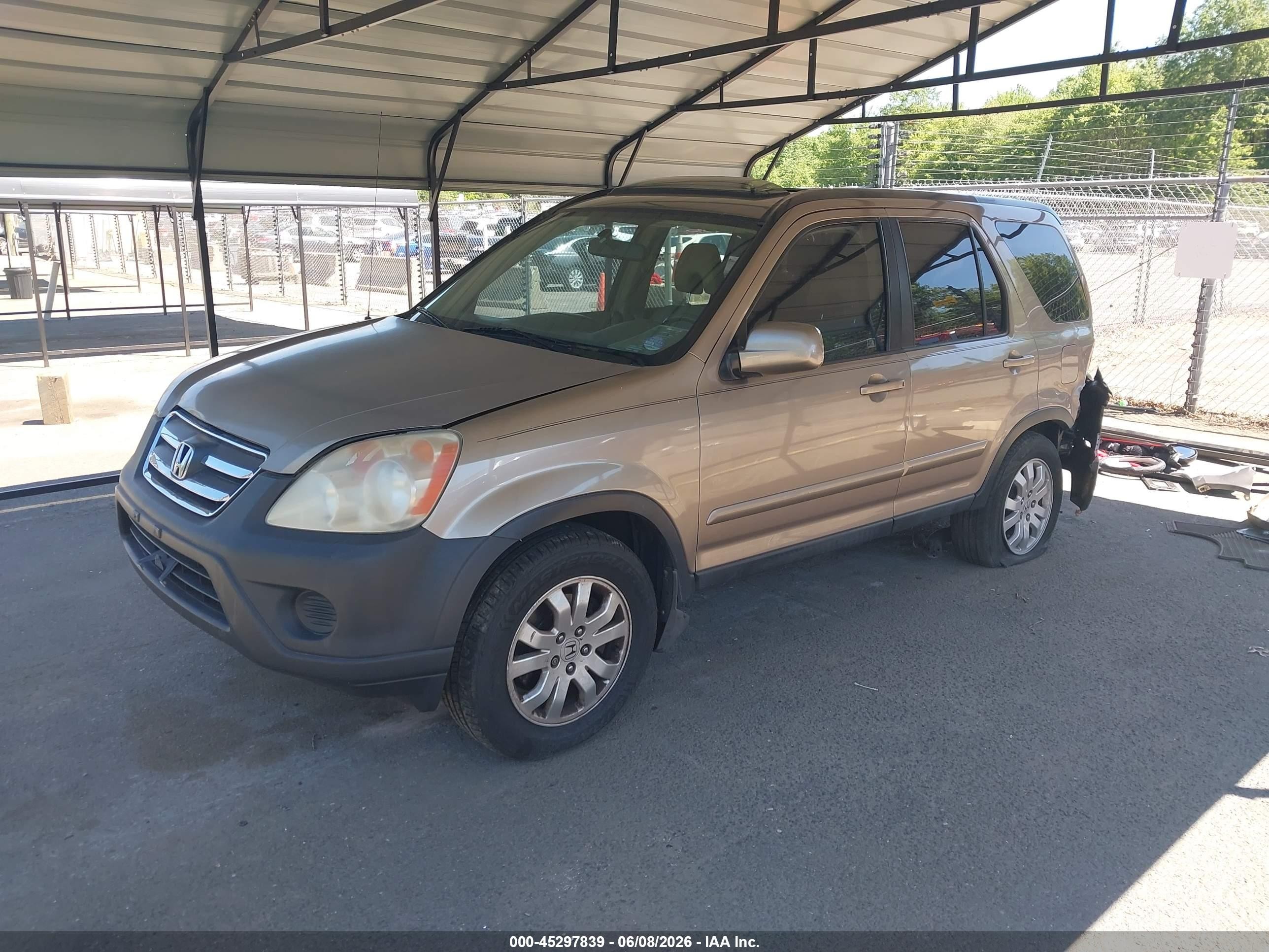 2005 Honda Cr-v Se Beige vin: SHSRD78915U323174