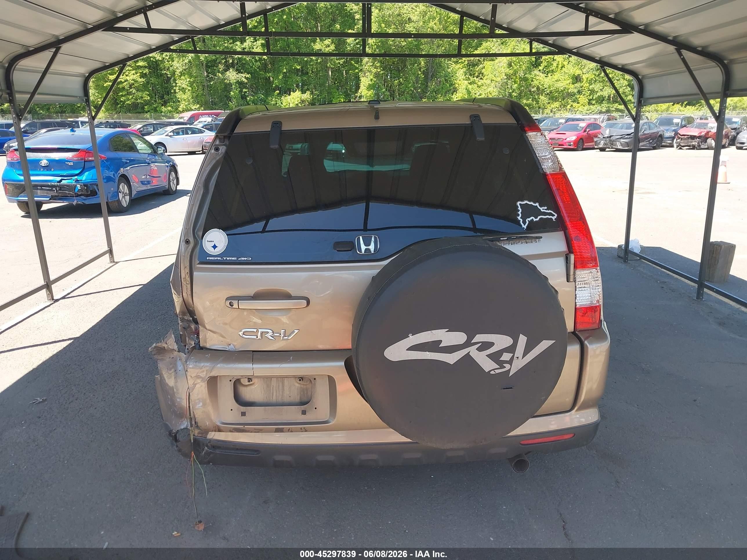 2005 Honda Cr-v Se Beige vin: SHSRD78915U323174