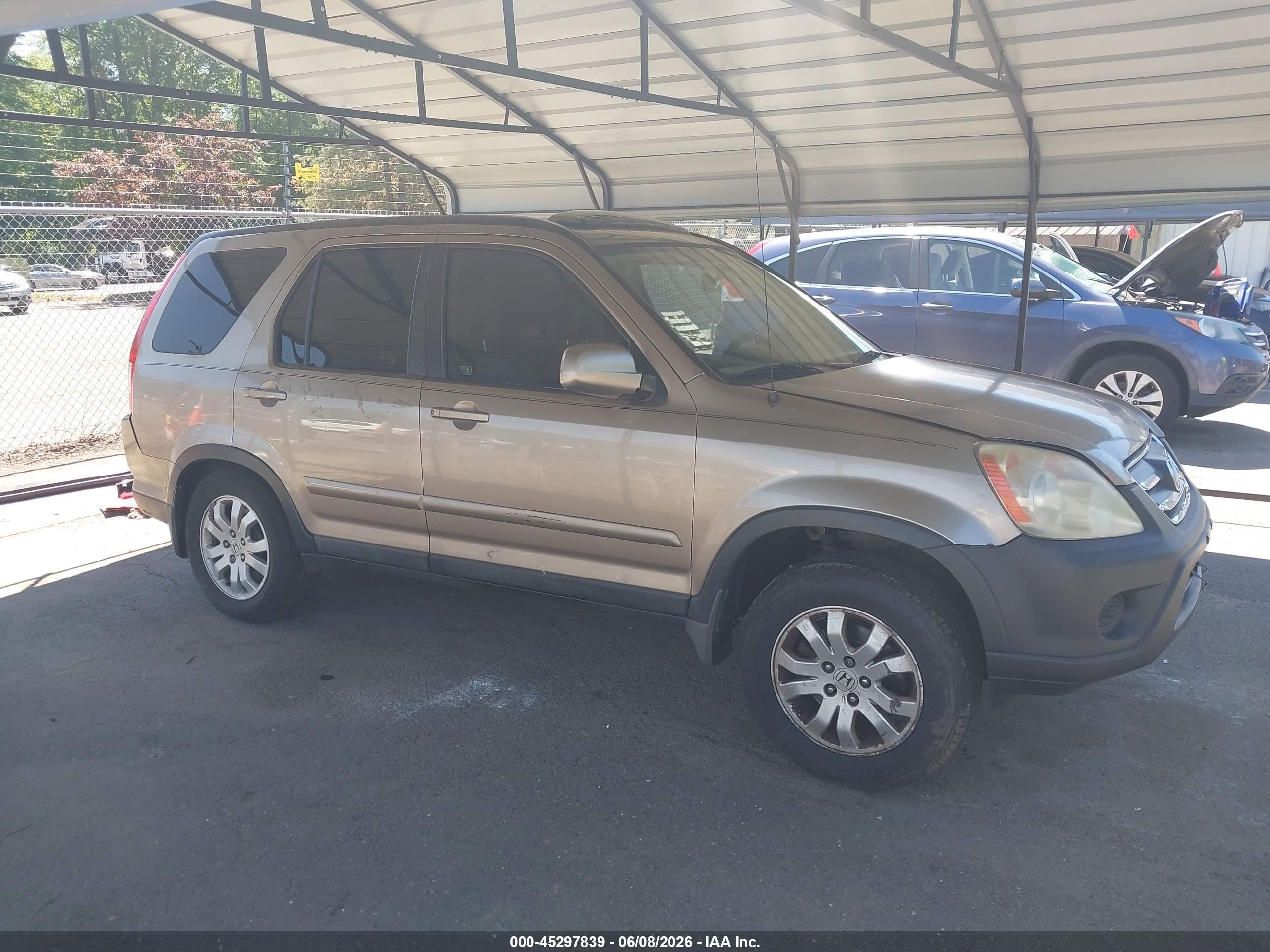 2005 Honda Cr-v Se Beige vin: SHSRD78915U323174