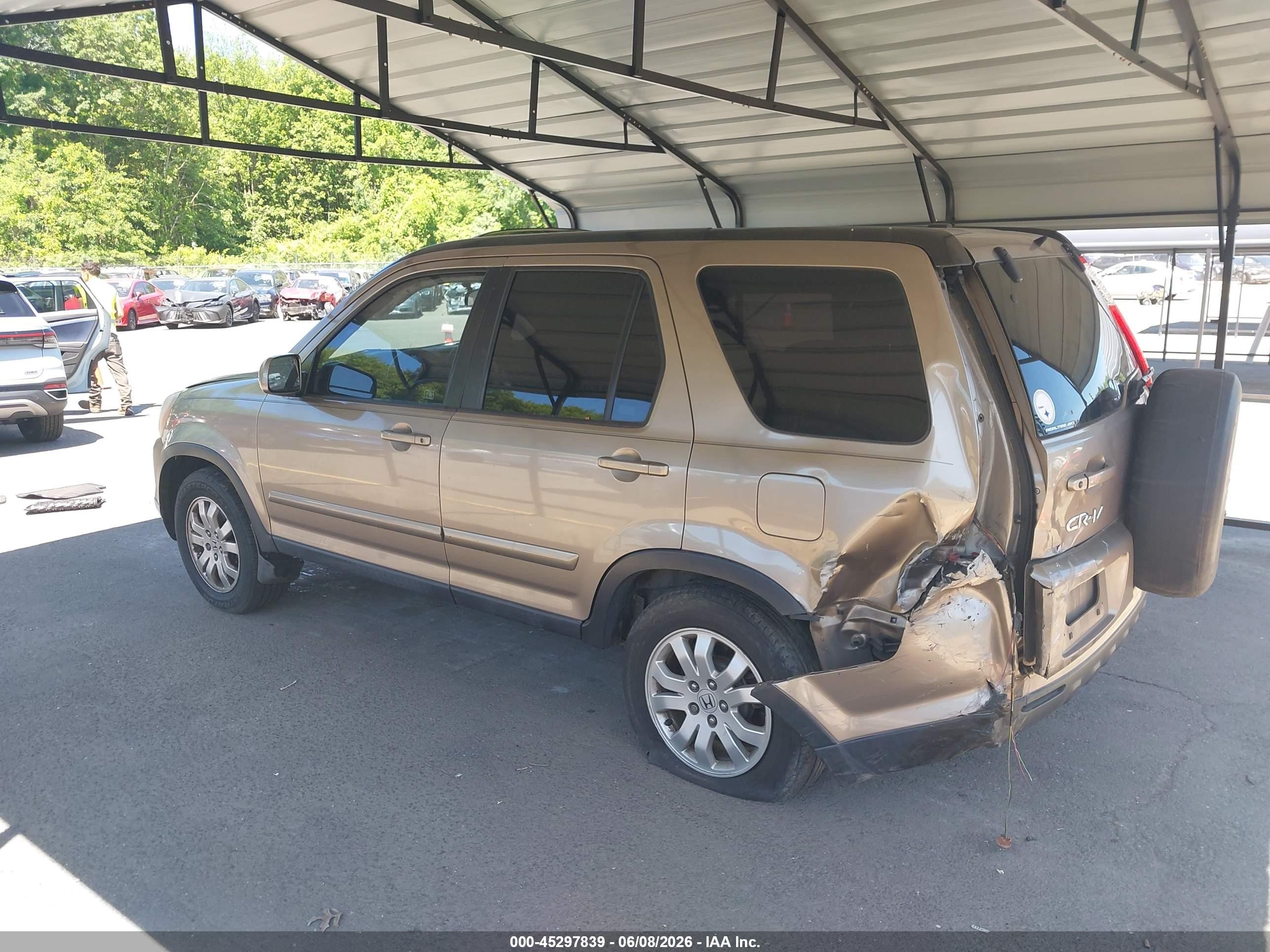 2005 Honda Cr-v Se Beige vin: SHSRD78915U323174