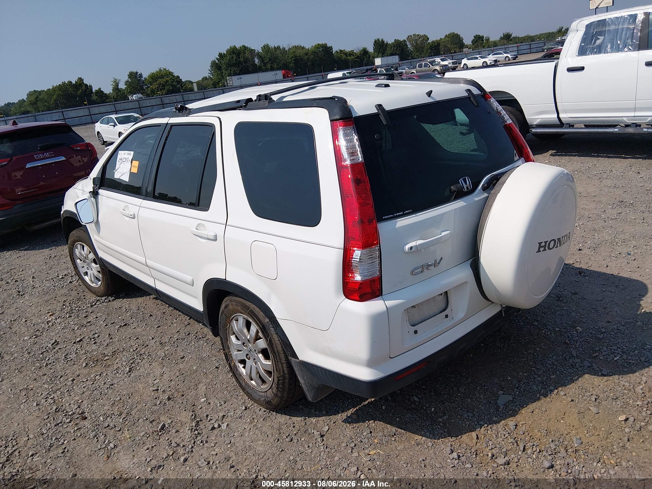 2005 Honda Cr-v Se White vin: SHSRD78915U325541