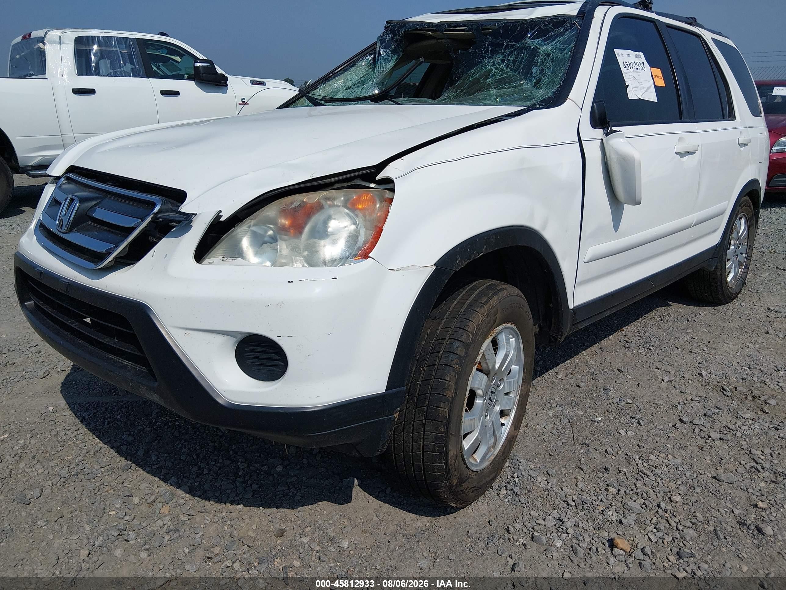 2005 Honda Cr-v Se White vin: SHSRD78915U325541
