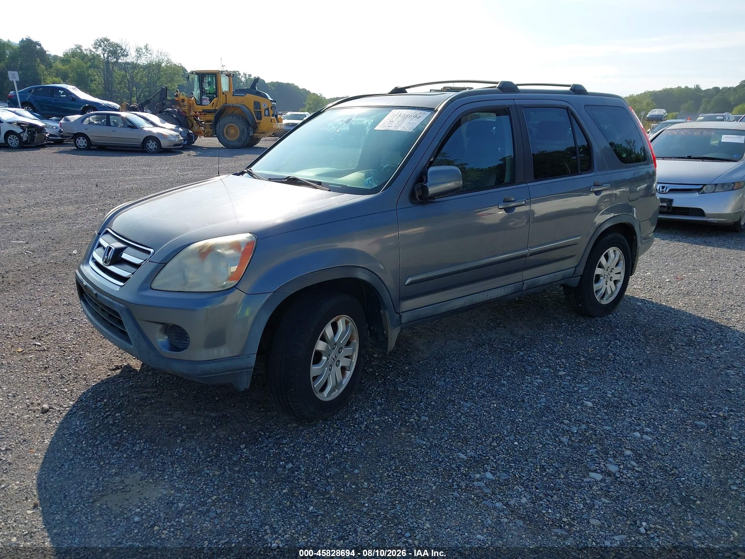 2005 Honda Cr-v Se Gray vin: SHSRD78925U319960