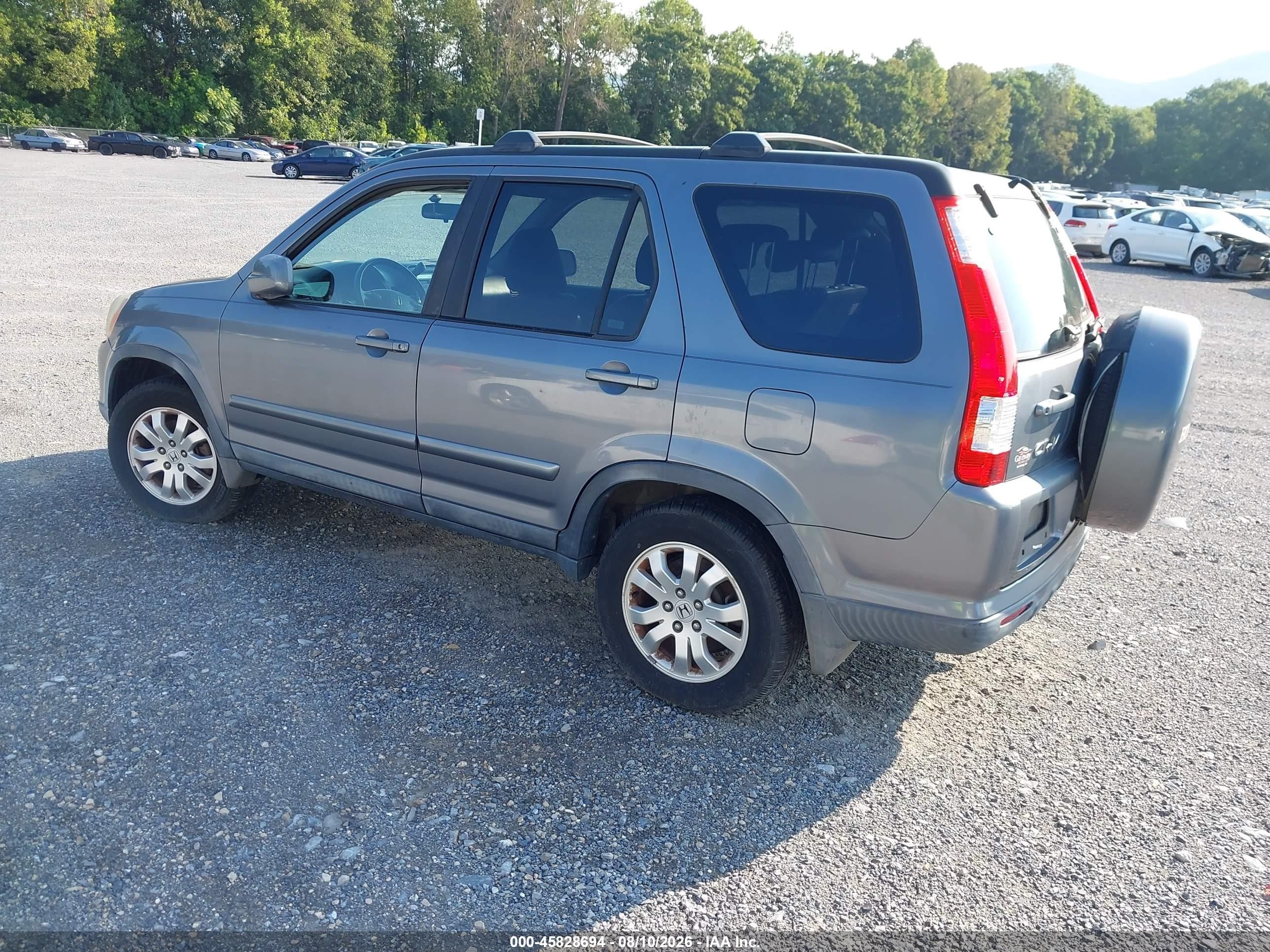 2005 Honda Cr-v Se Gray vin: SHSRD78925U319960