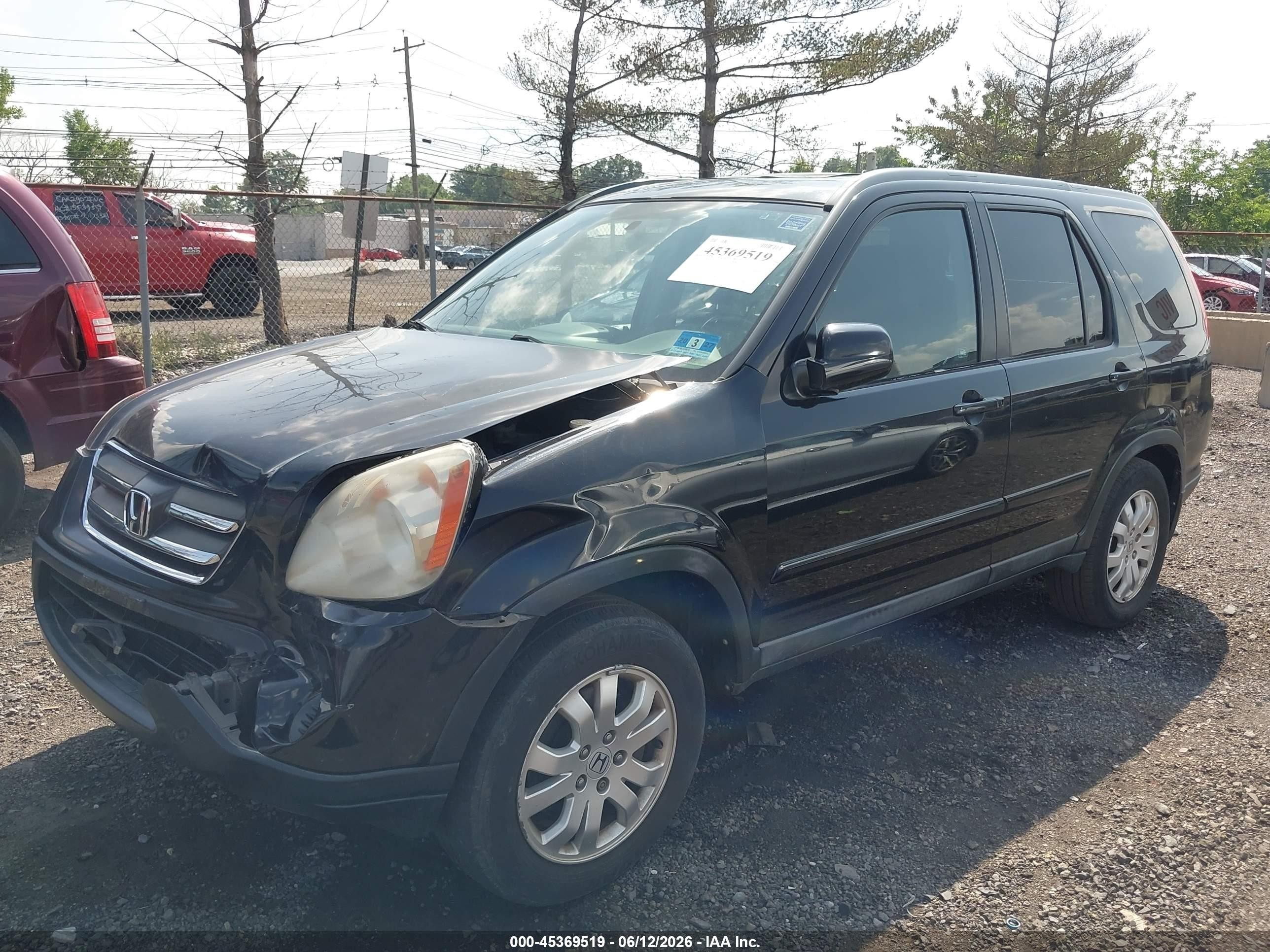 2006 Honda Cr-v Se Черный vin: SHSRD78926U405240