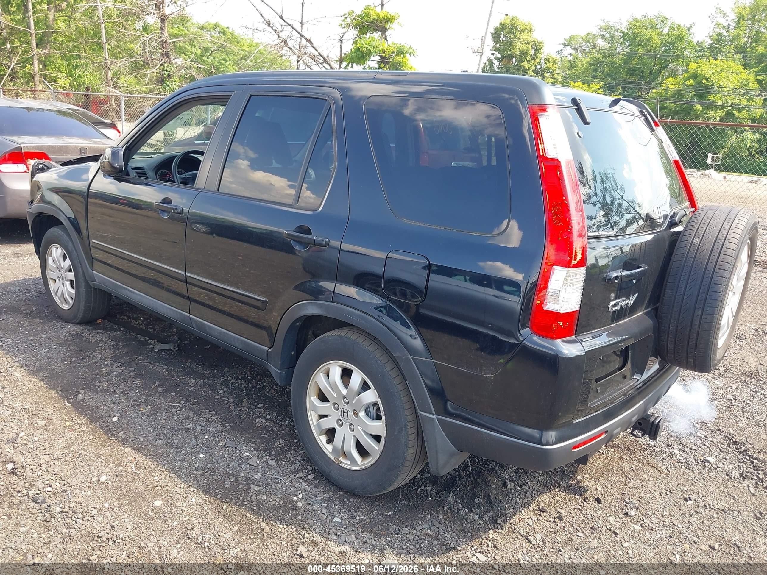 2006 Honda Cr-v Se Черный vin: SHSRD78926U405240