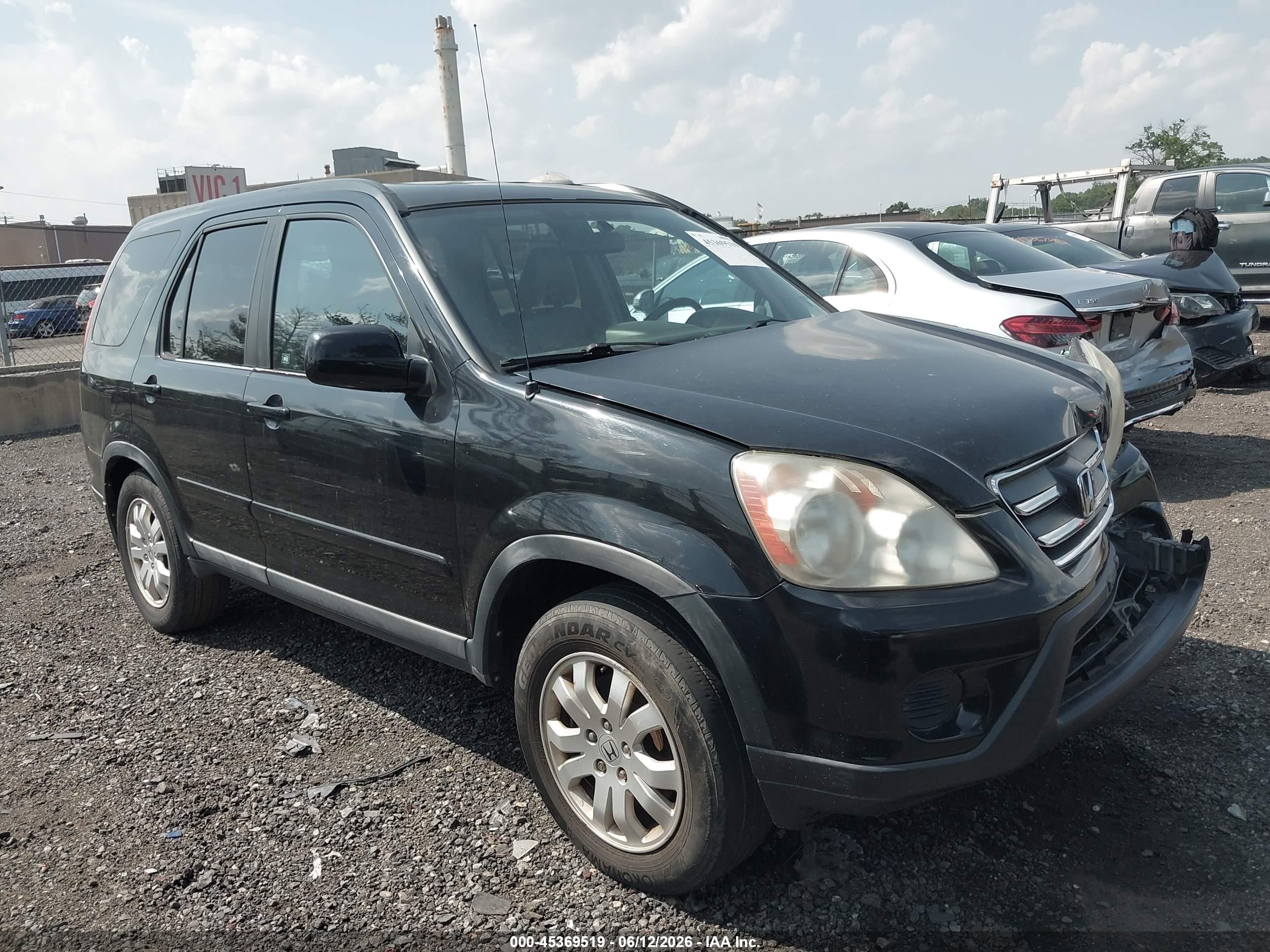 2006 Honda Cr-v Se Черный vin: SHSRD78926U405240