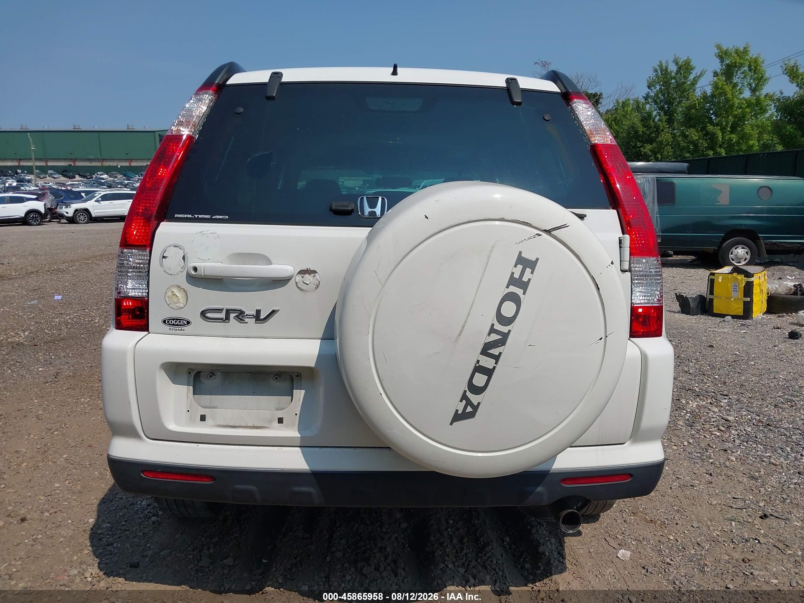2006 Honda Cr-v Se White vin: SHSRD78926U416917