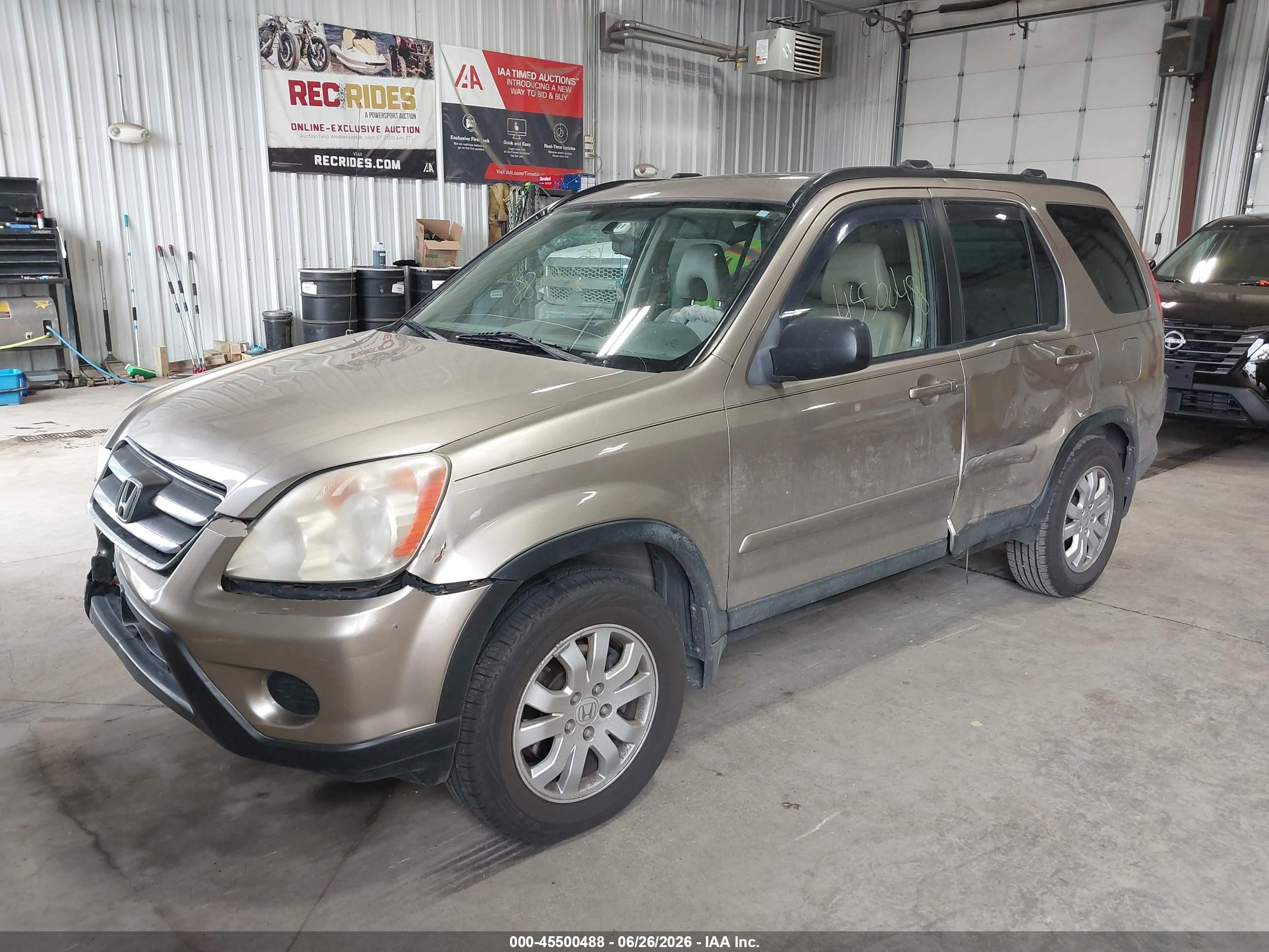 2005 Honda Cr-v Se Золотой vin: SHSRD78935U331681