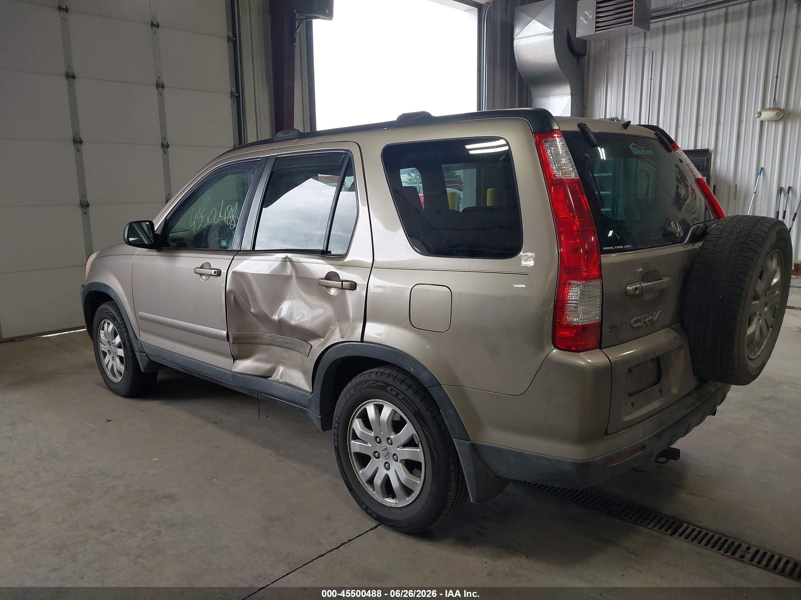 2005 Honda Cr-v Se Золотой vin: SHSRD78935U331681
