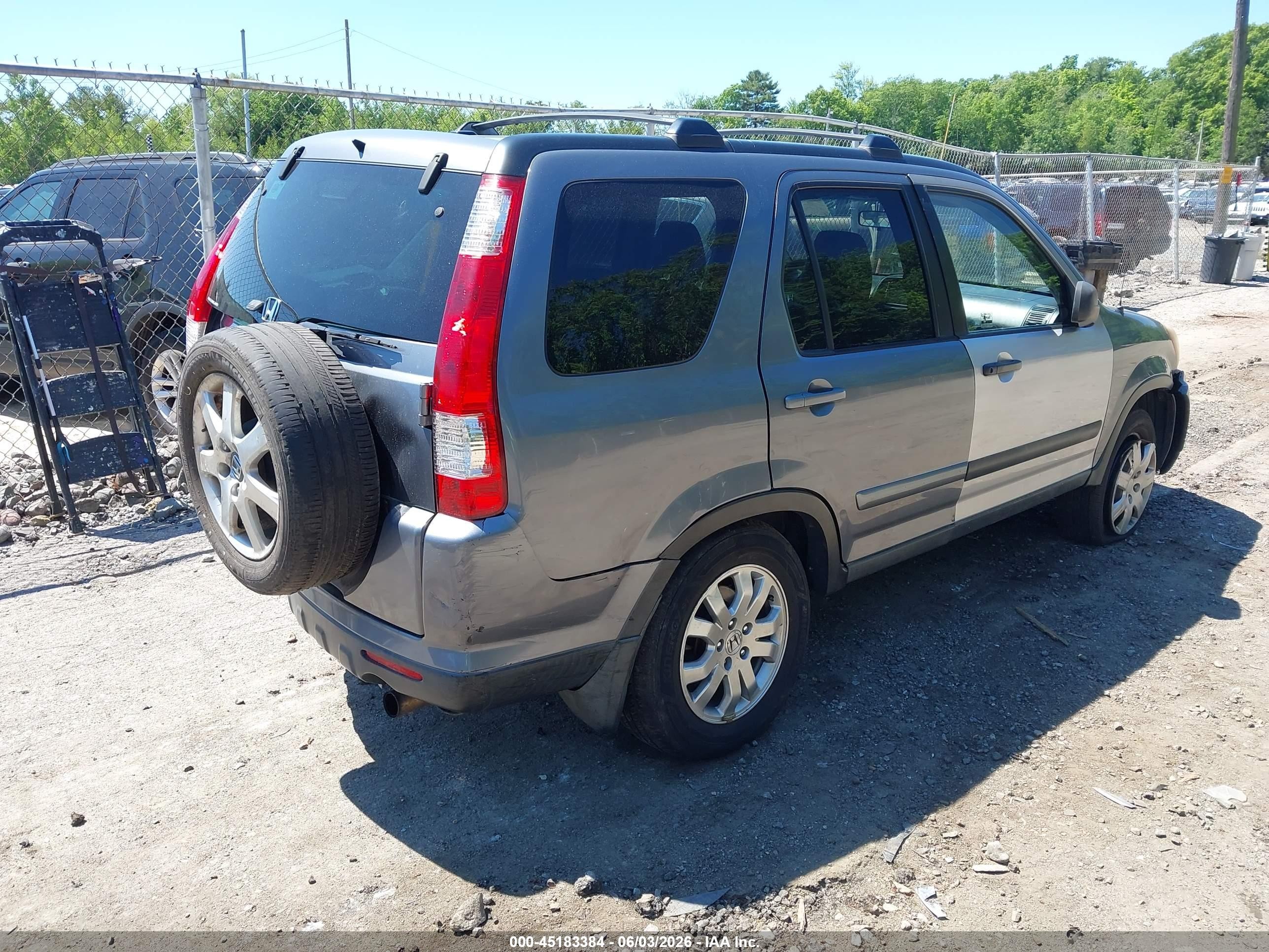 2005 Honda Cr-v Se Gray vin: SHSRD78945U338509