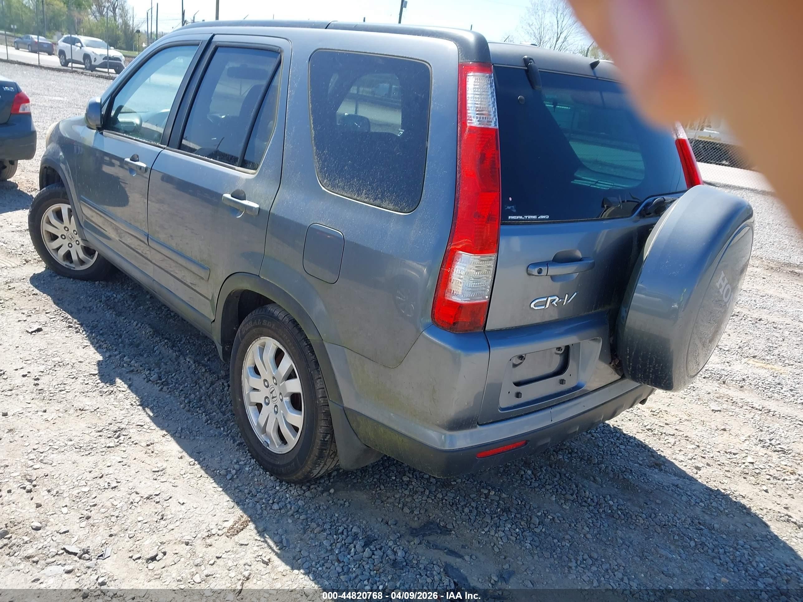 2006 Honda Cr-v Se Silver vin: SHSRD78946U421262