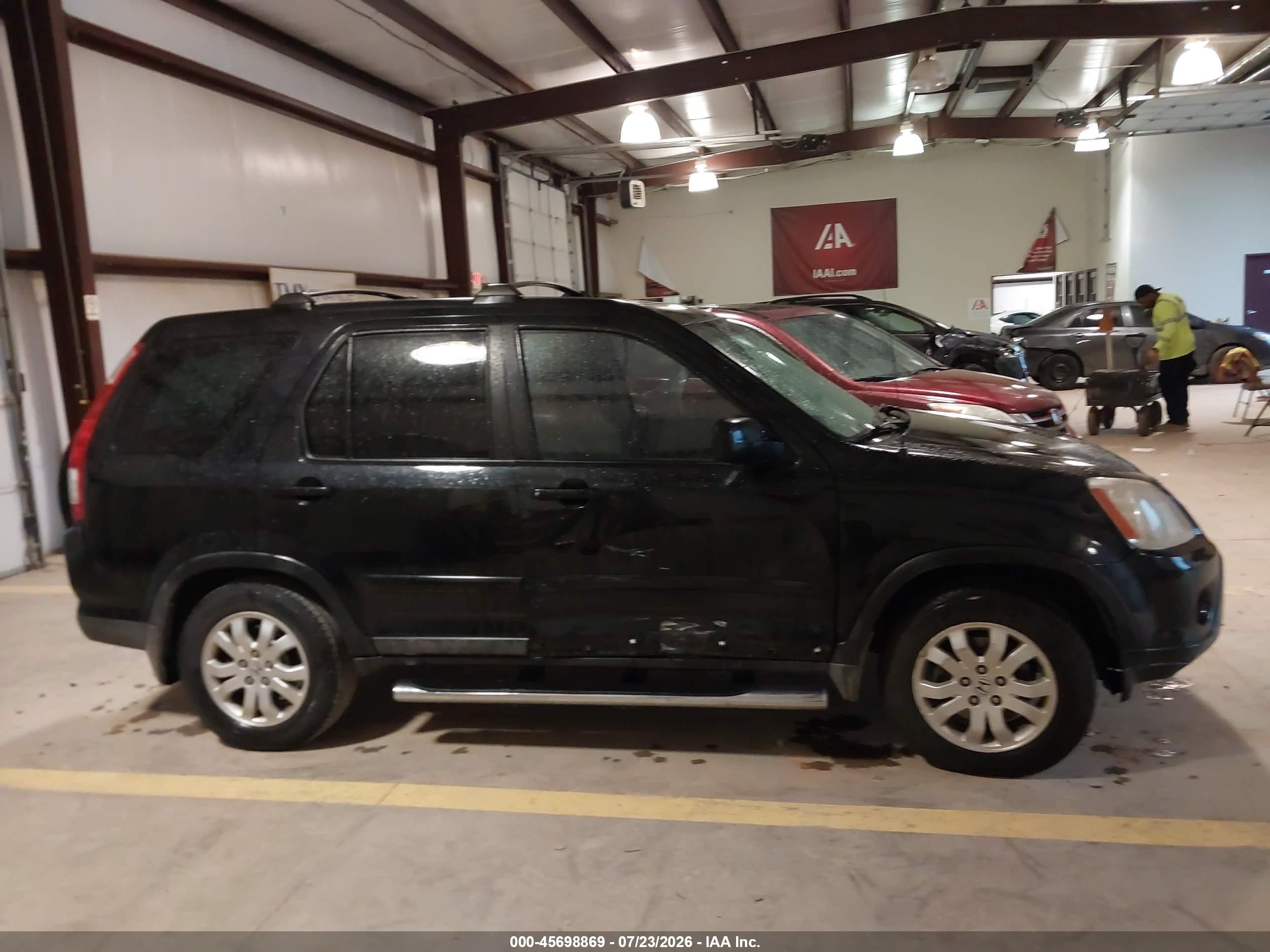 2005 Honda Cr-v Se Black vin: SHSRD78955U300383