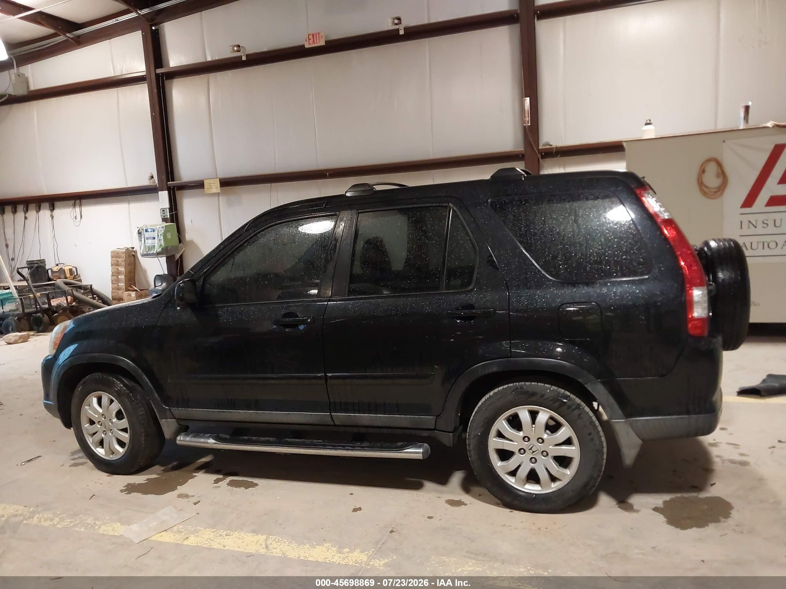 2005 Honda Cr-v Se Black vin: SHSRD78955U300383