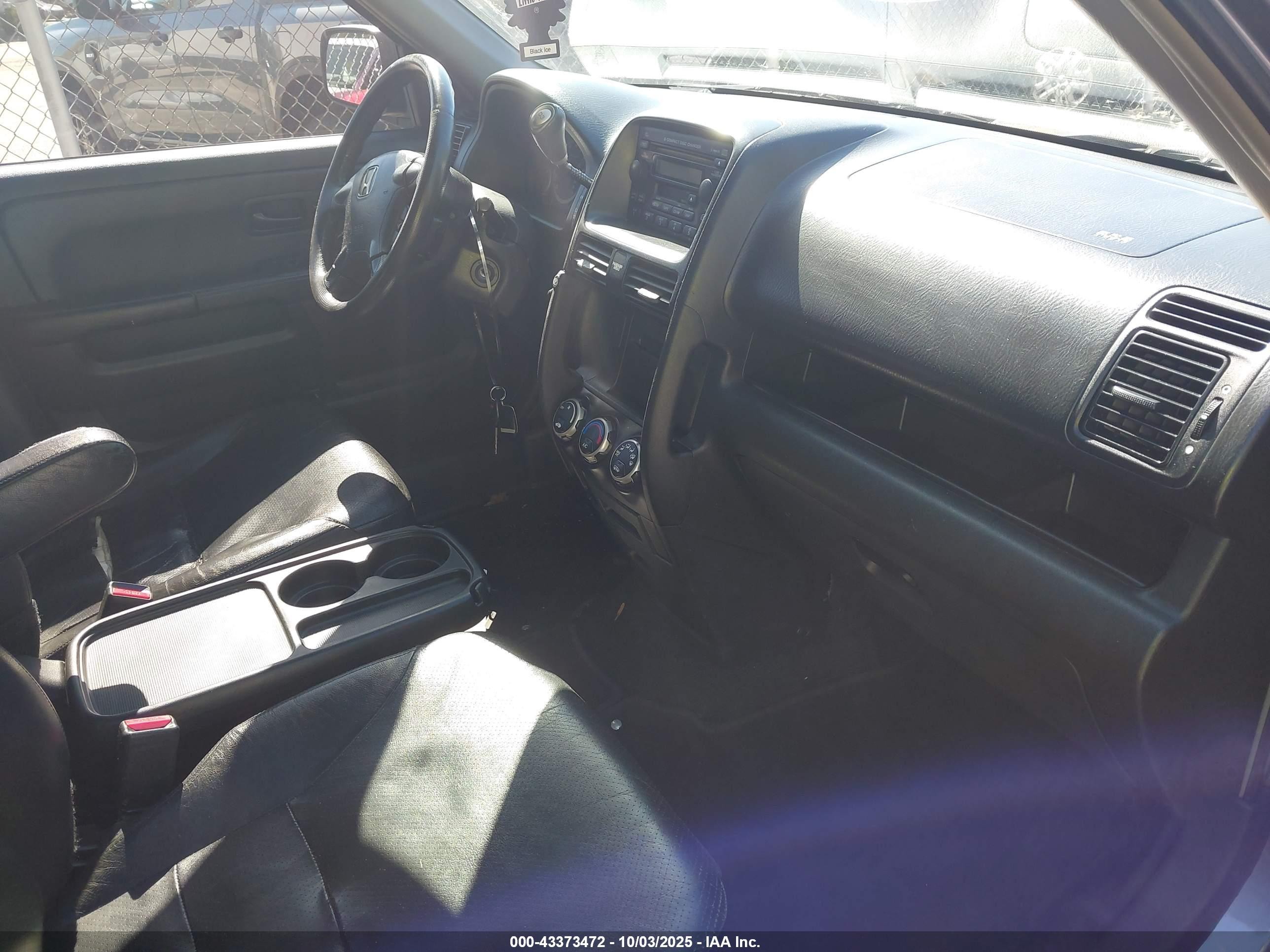 2005 Honda Cr-v Se Blue vin: SHSRD78955U338521