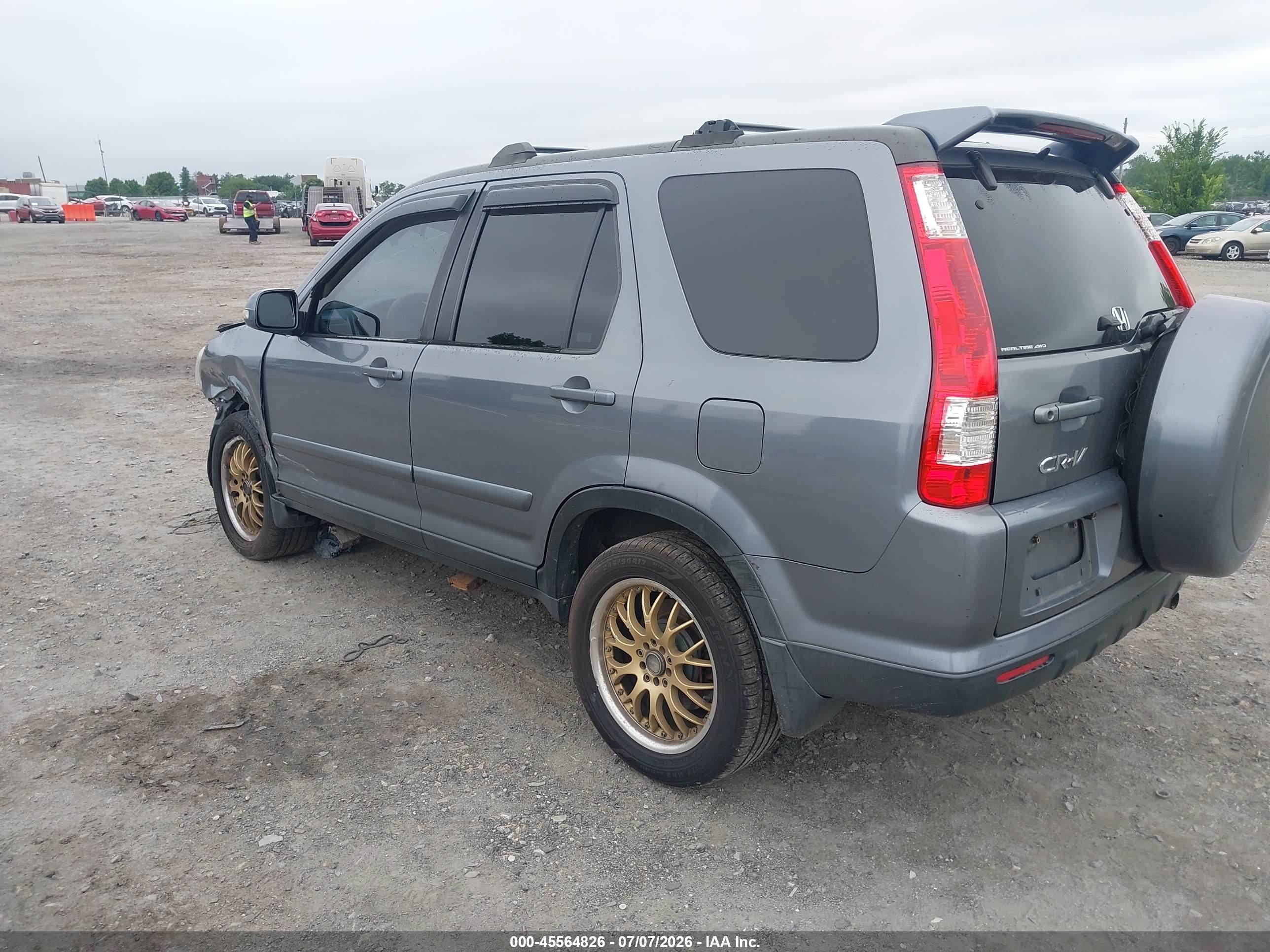 2006 Honda Cr-v Se Серый vin: SHSRD78956U405281