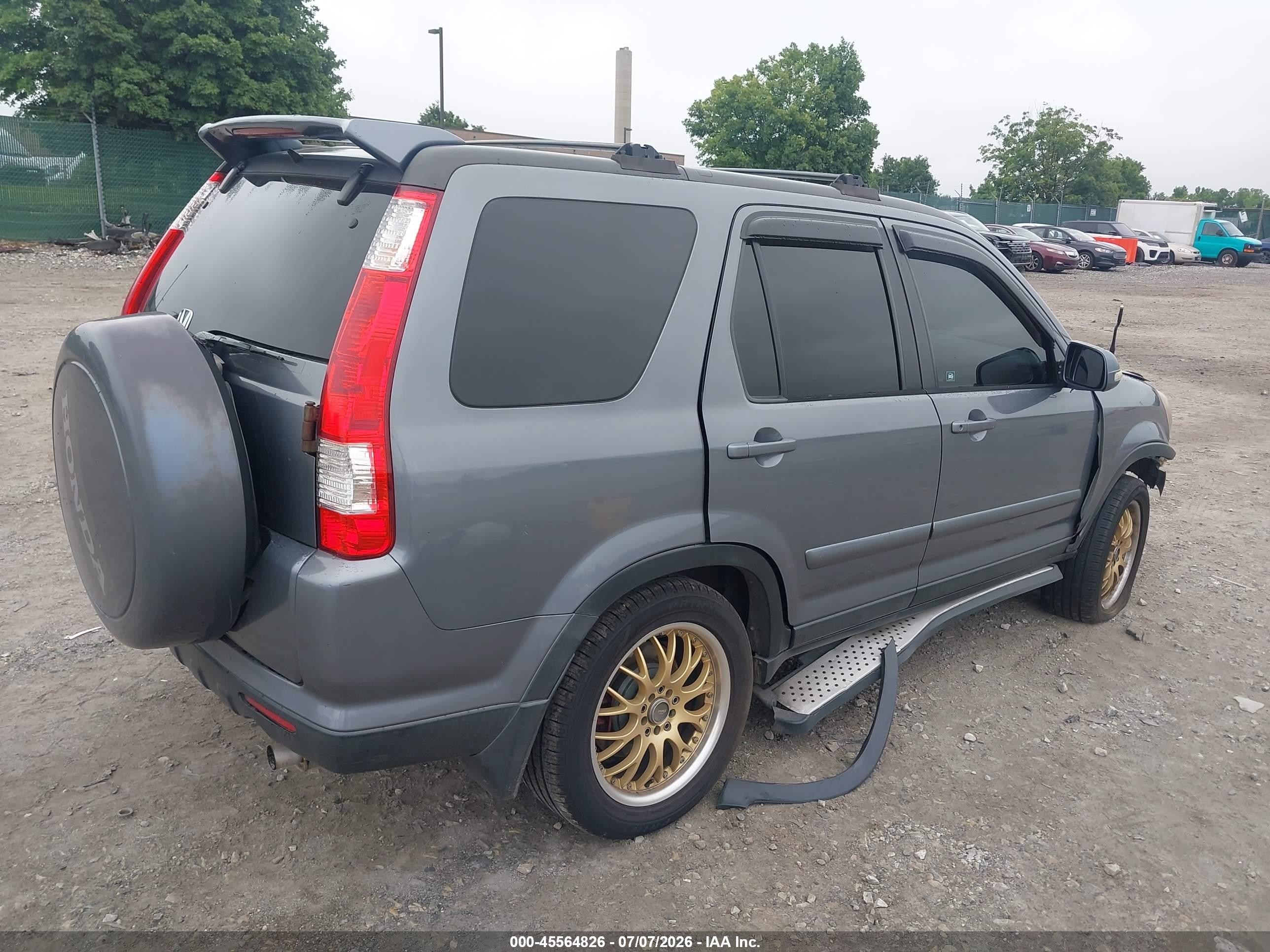 2006 Honda Cr-v Se Серый vin: SHSRD78956U405281