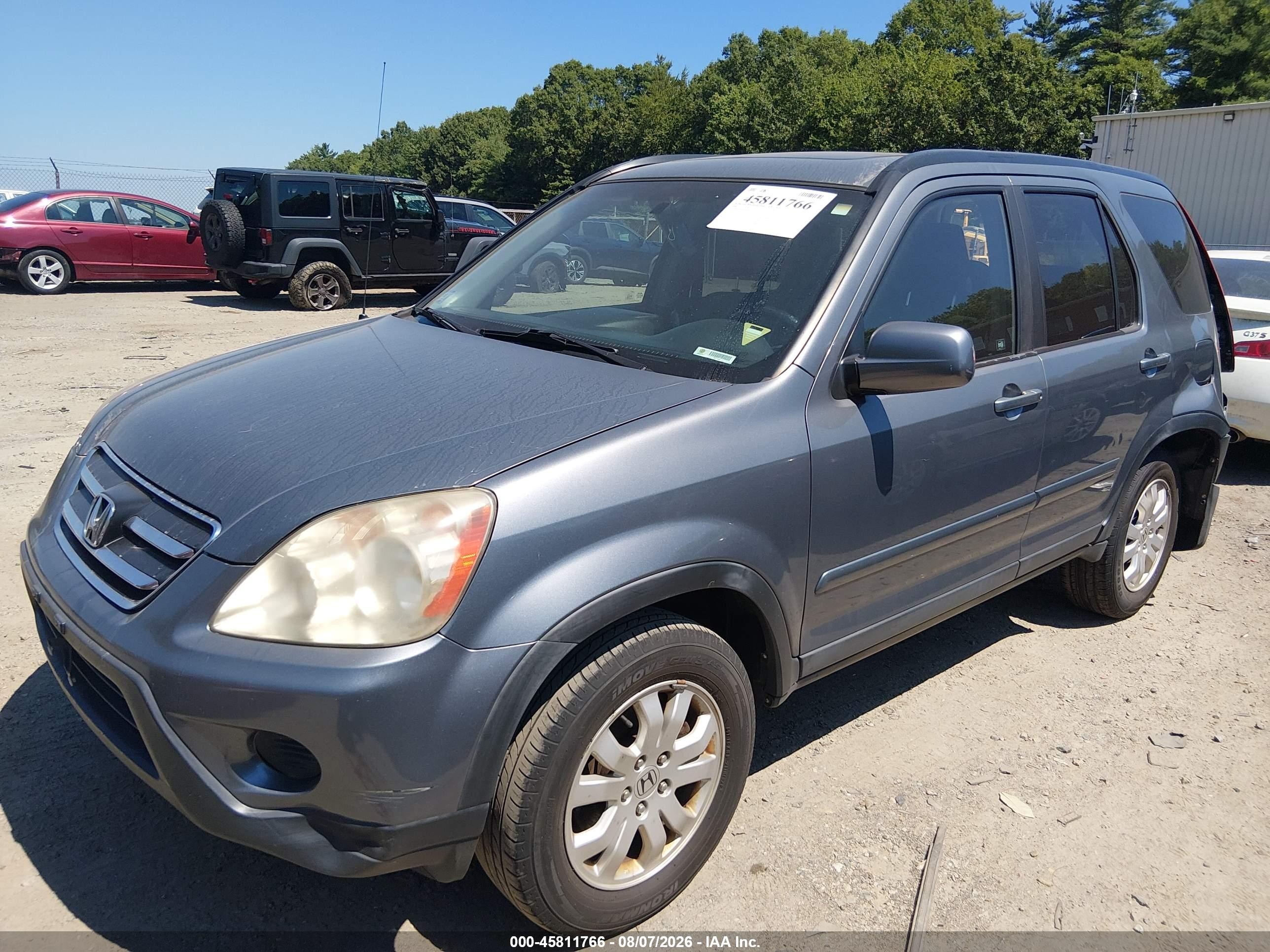 2006 Honda Cr-v Se Gray vin: SHSRD78956U444940