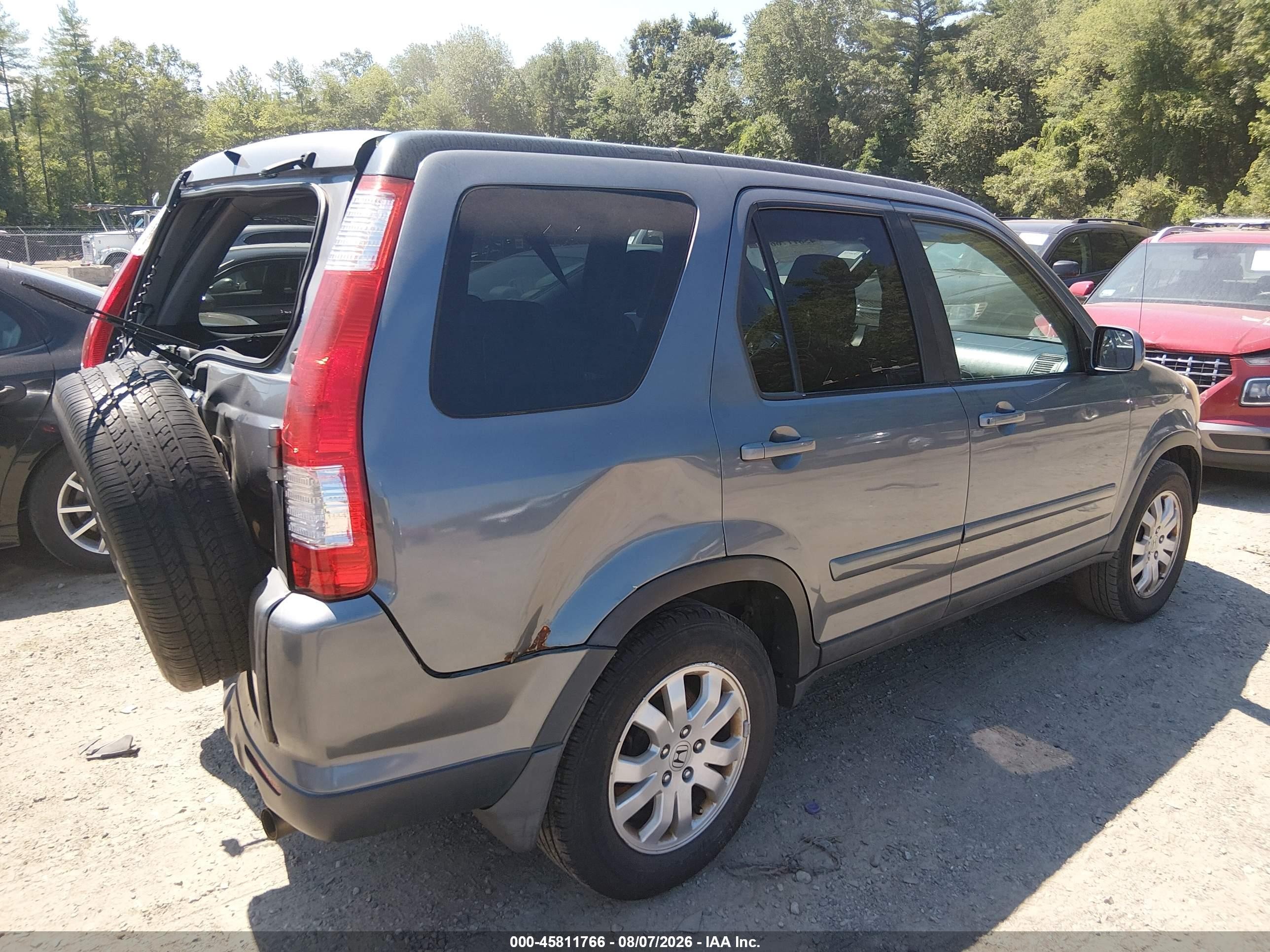 2006 Honda Cr-v Se Gray vin: SHSRD78956U444940