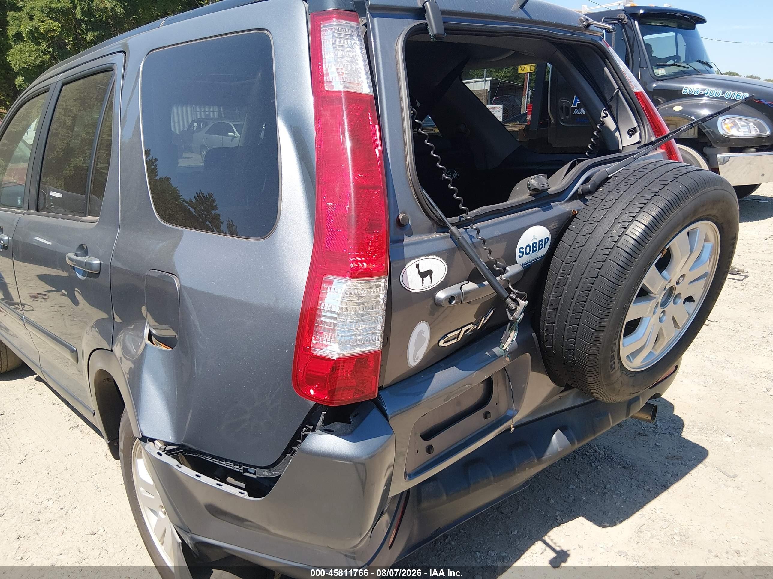 2006 Honda Cr-v Se Gray vin: SHSRD78956U444940
