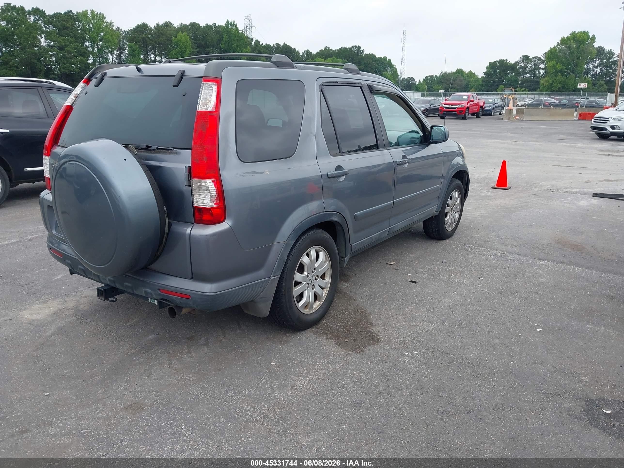 2005 Honda Cr-v Se Light Blue vin: SHSRD78965U320948