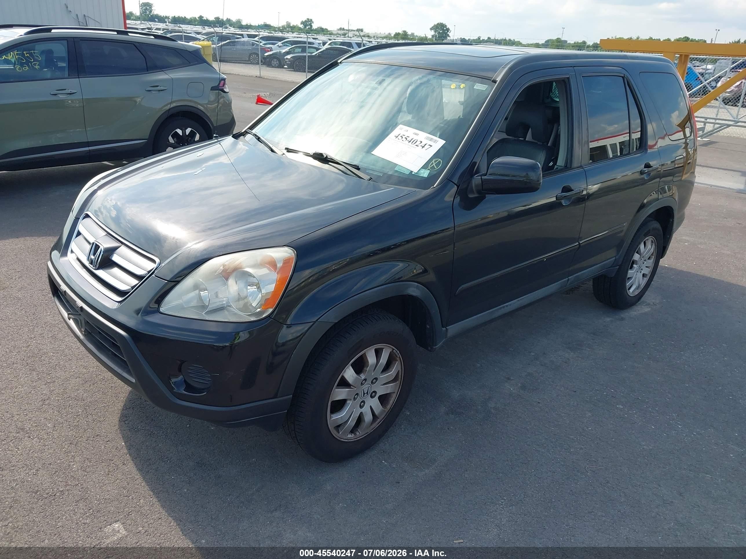 2006 Honda Cr-v Se Gray vin: SHSRD78966U433431