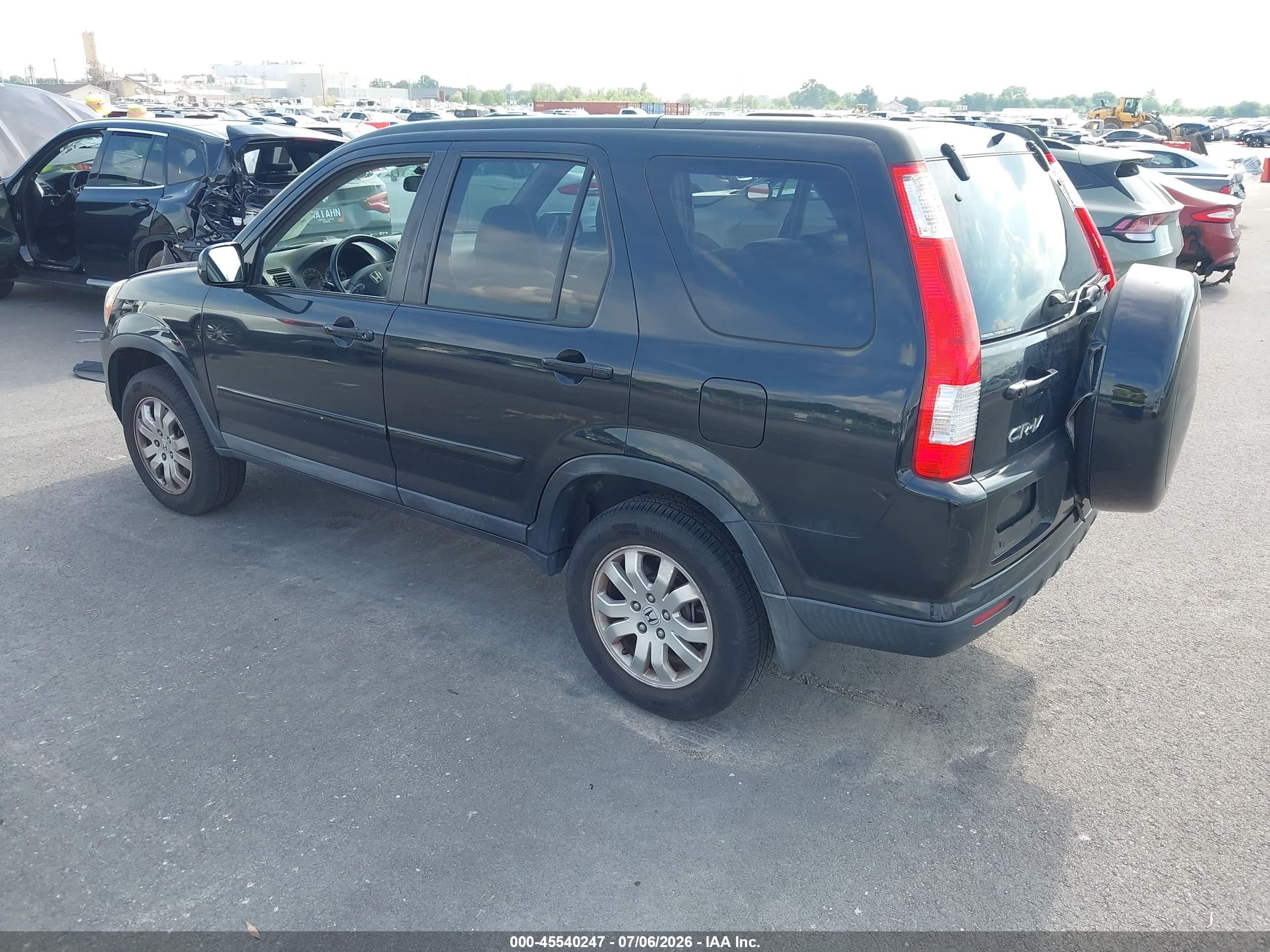 2006 Honda Cr-v Se Gray vin: SHSRD78966U433431