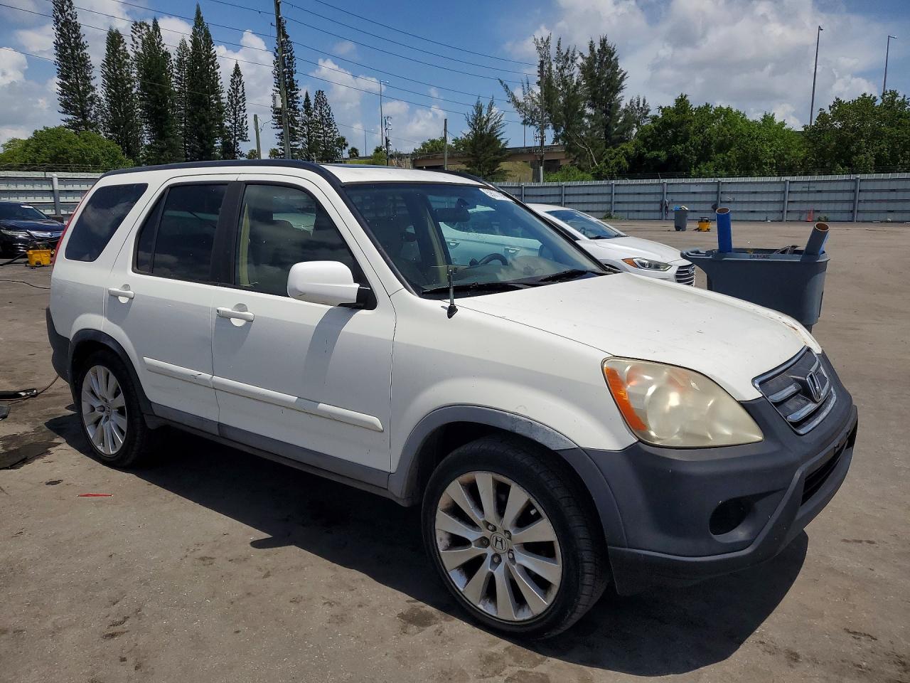 2005 Honda Cr-v Se White vin: SHSRD78975U324281